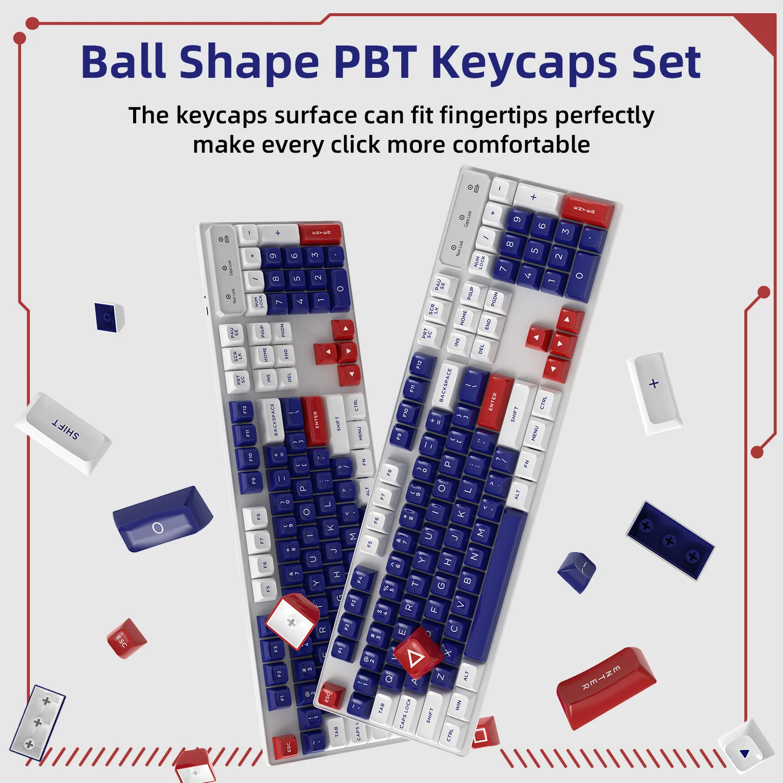 ATTACK SHARK 149 Keys PBT Keycaps Double Shot Full Keycap Set - Image 11