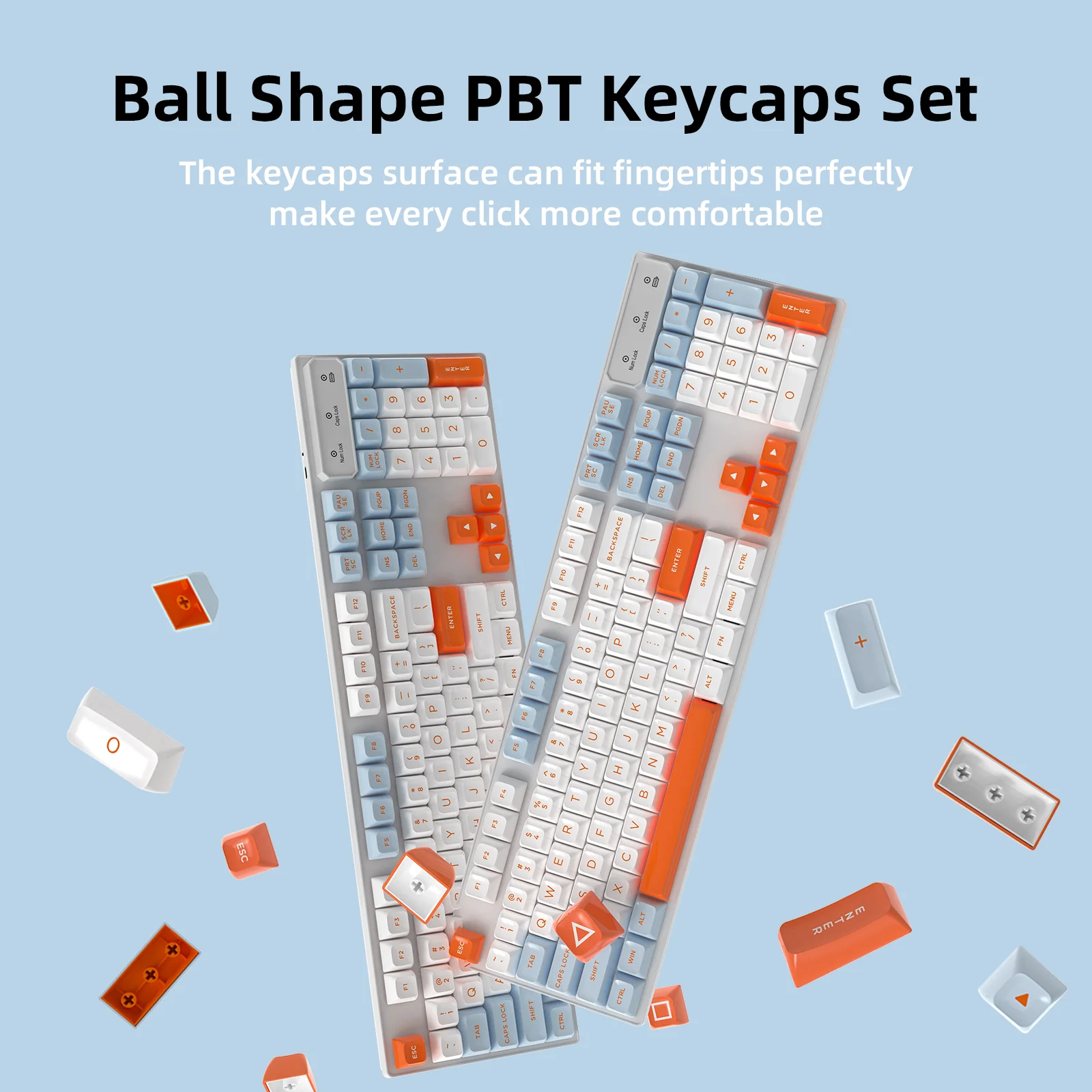 ATTACK SHARK 149 Keys PBT Keycaps Double Shot Full Keycap Set - Image 21