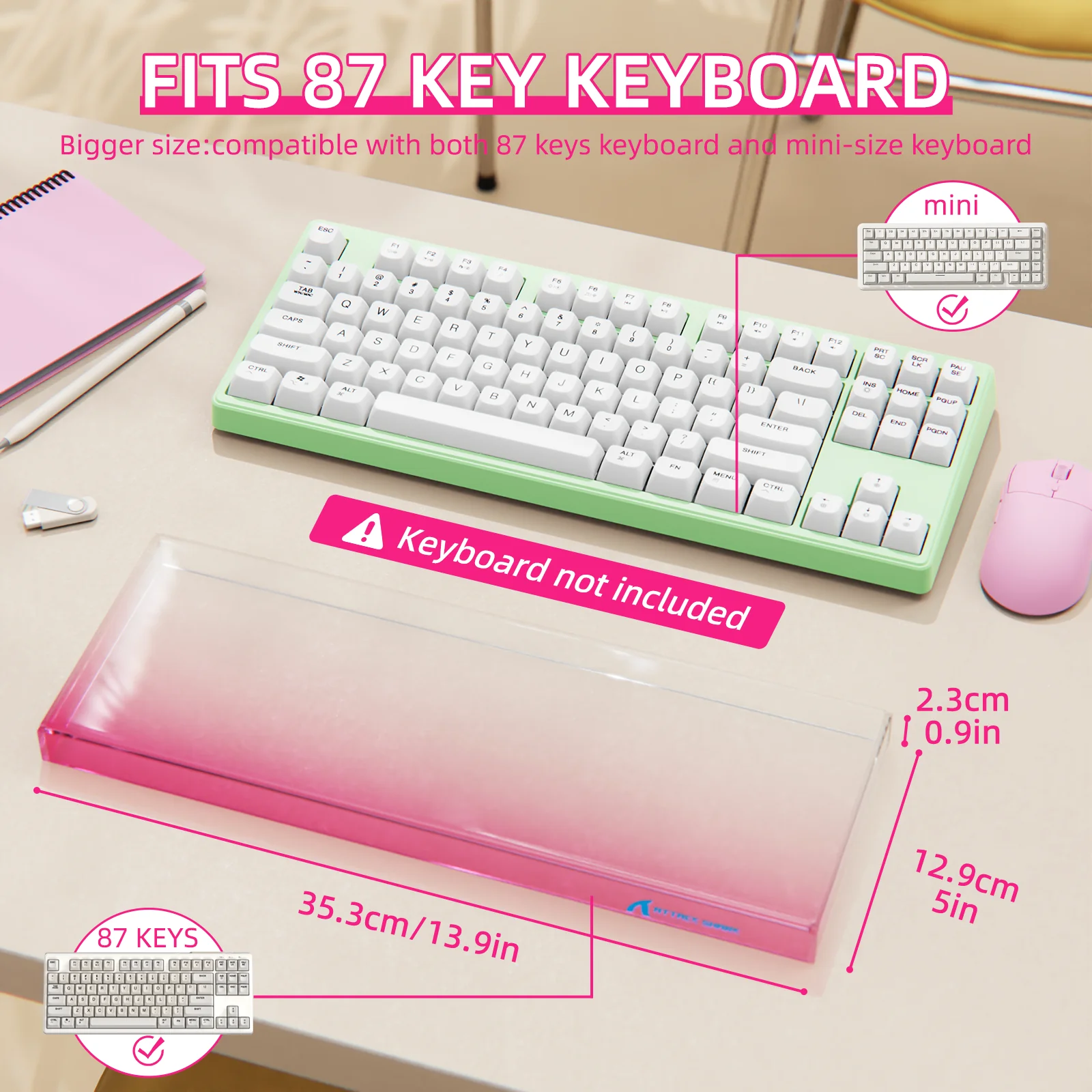 ATTACK SHARK 87 Keys Keyboard Dust Cover - Image 11