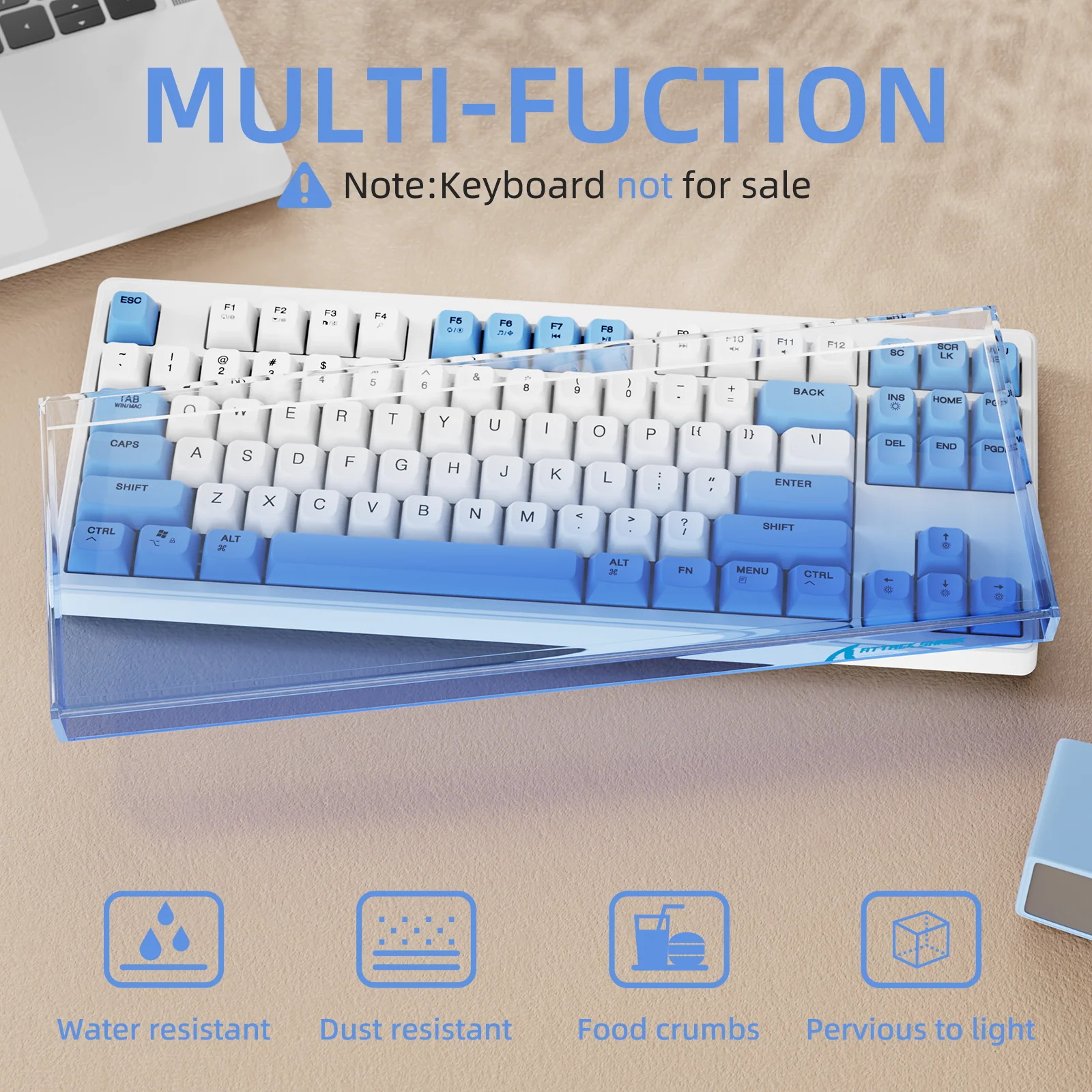 ATTACK SHARK 87 Keys Keyboard Dust Cover - Image 19