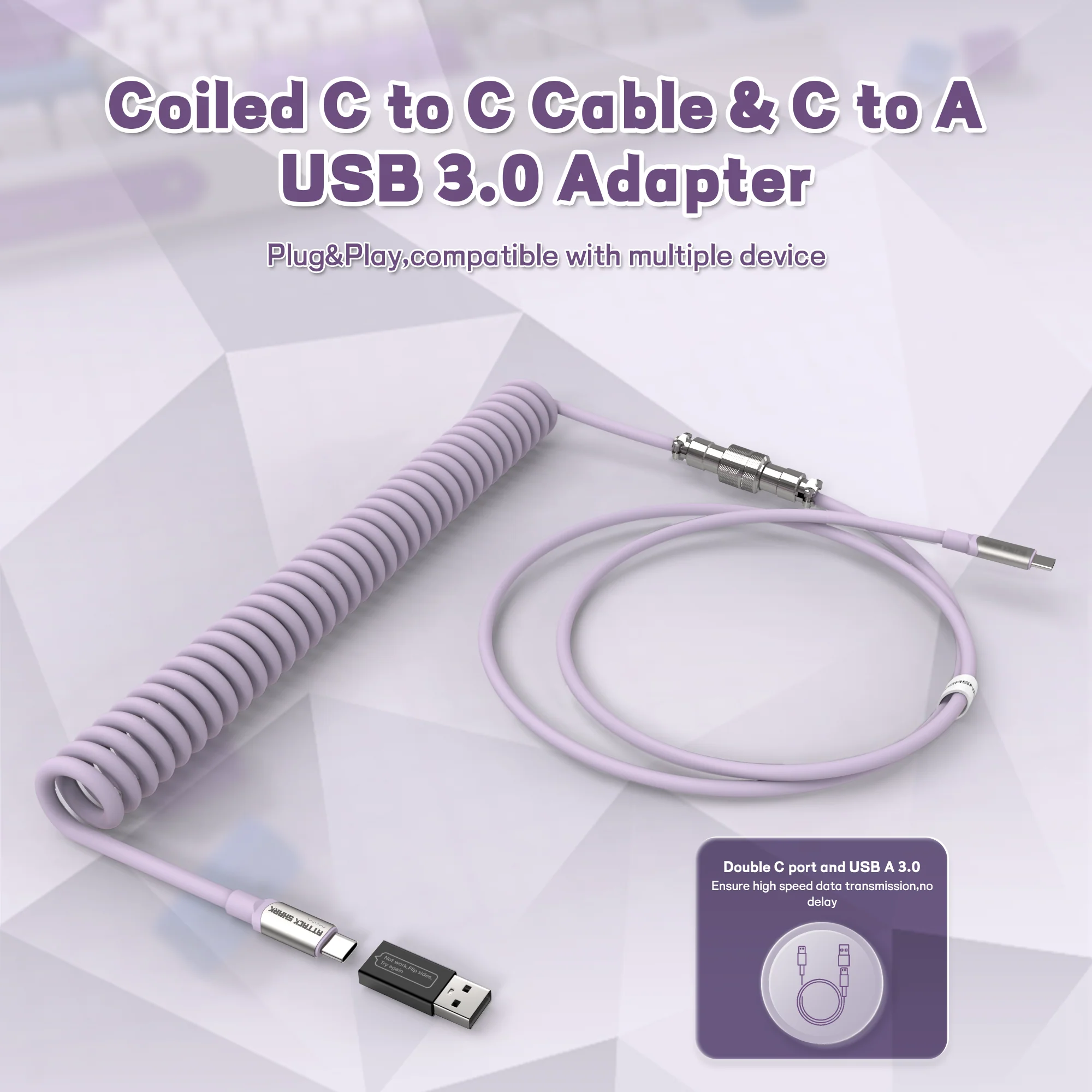 ATTACK SHARK C04-C COILED CABLE - Image 11