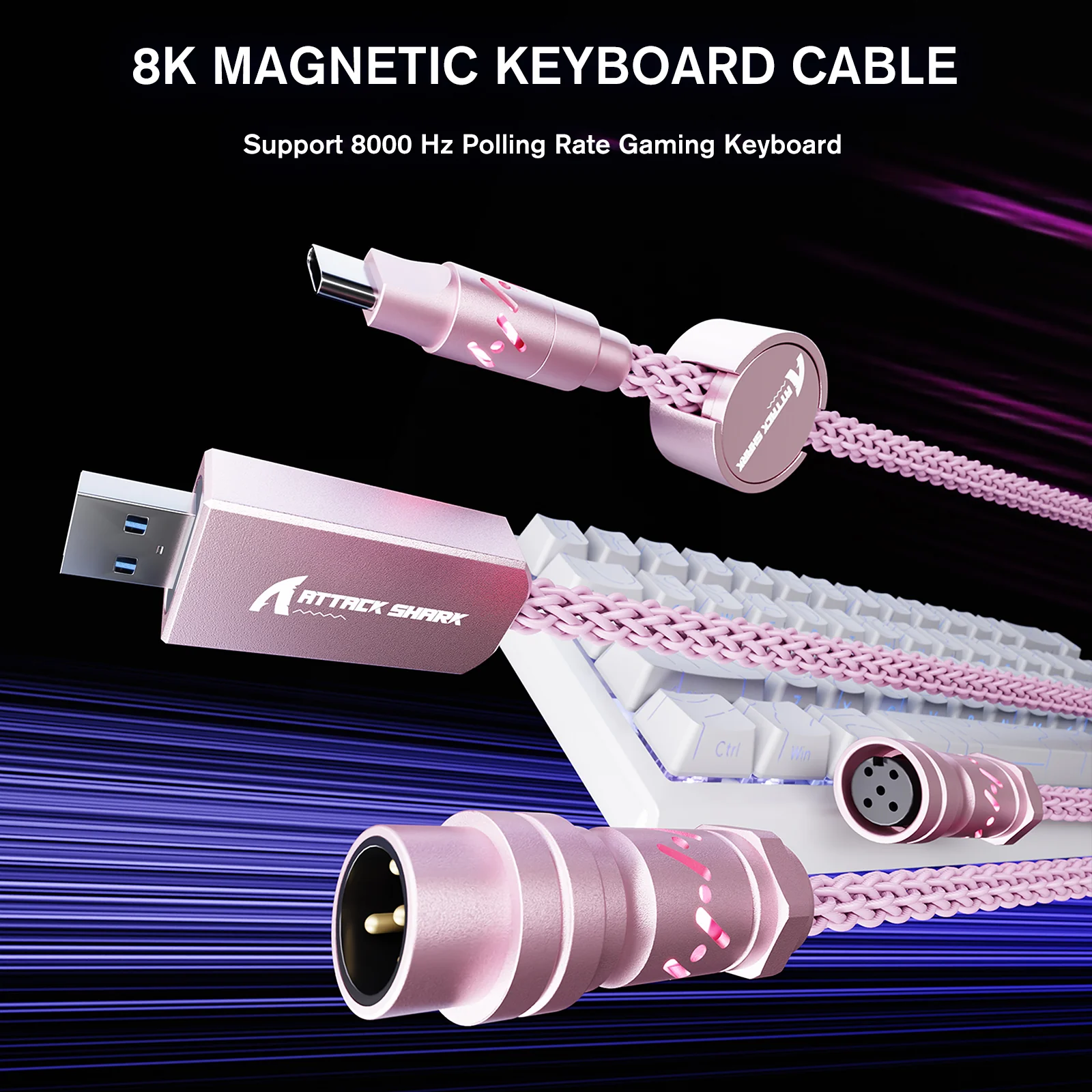 ATTACK SHARK C07 Custom Aviator Cable for 8KHz Magnetic Keyboard - Image 21