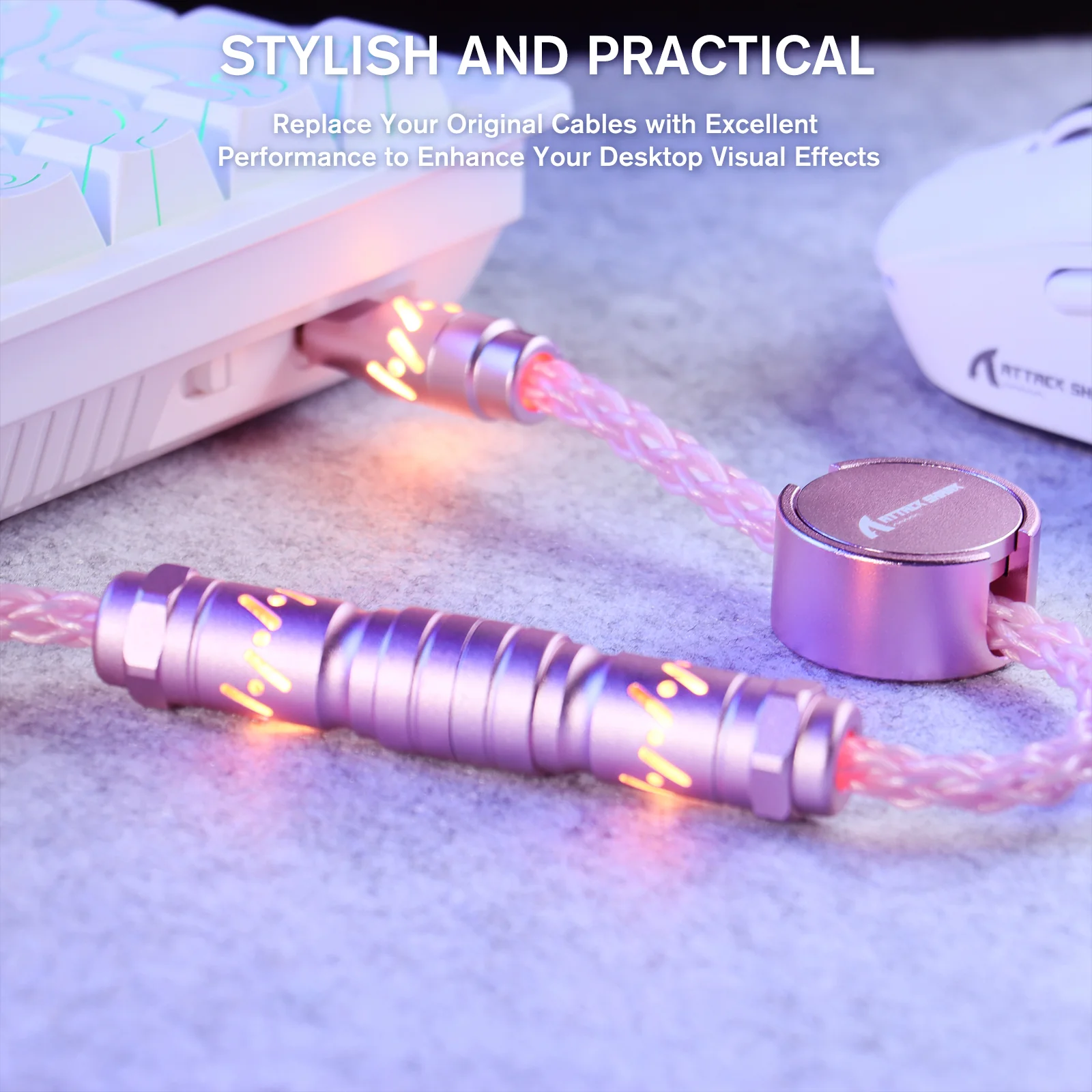 ATTACK SHARK C07 Custom Aviator Cable for 8KHz Magnetic Keyboard - Image 26