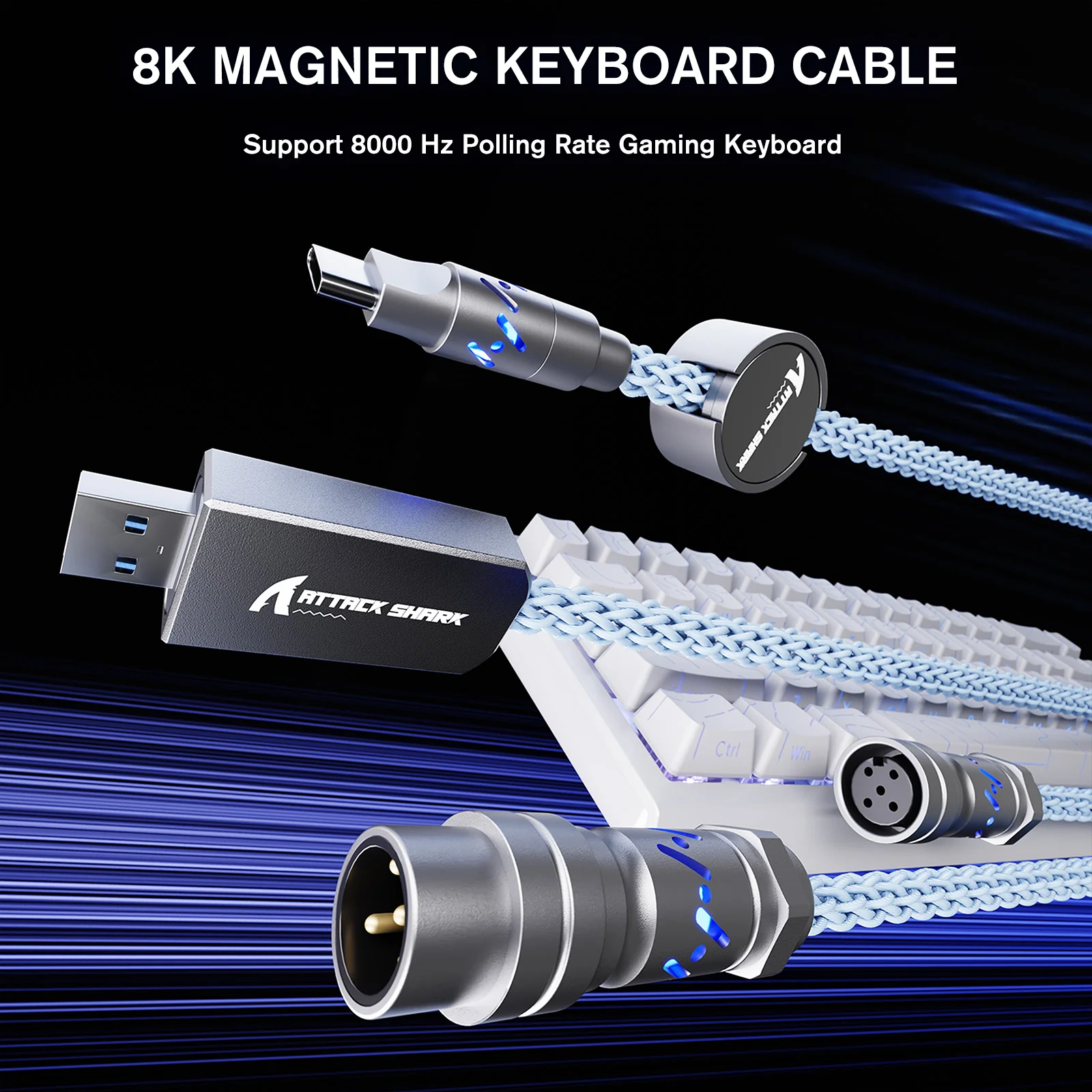ATTACK SHARK C07 Custom Aviator Cable for 8KHz Magnetic Keyboard - Image 30