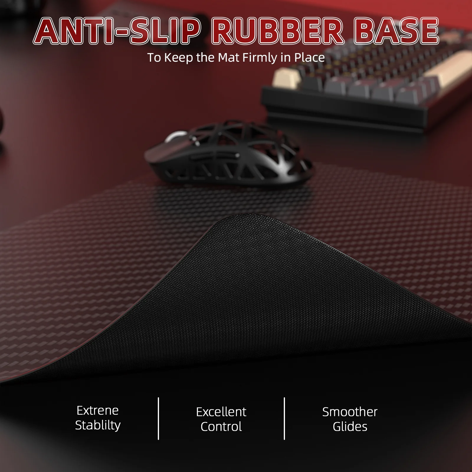 ATTACK SHARK CM04 Genuine Carbon Fiber eSport Gaming Mousepad - Image 5