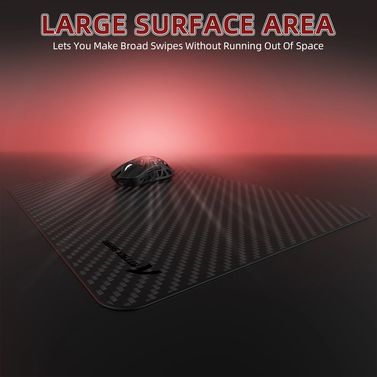 ATTACK SHARK CM04 Genuine Carbon Fiber eSport Gaming Mousepad - Image 8