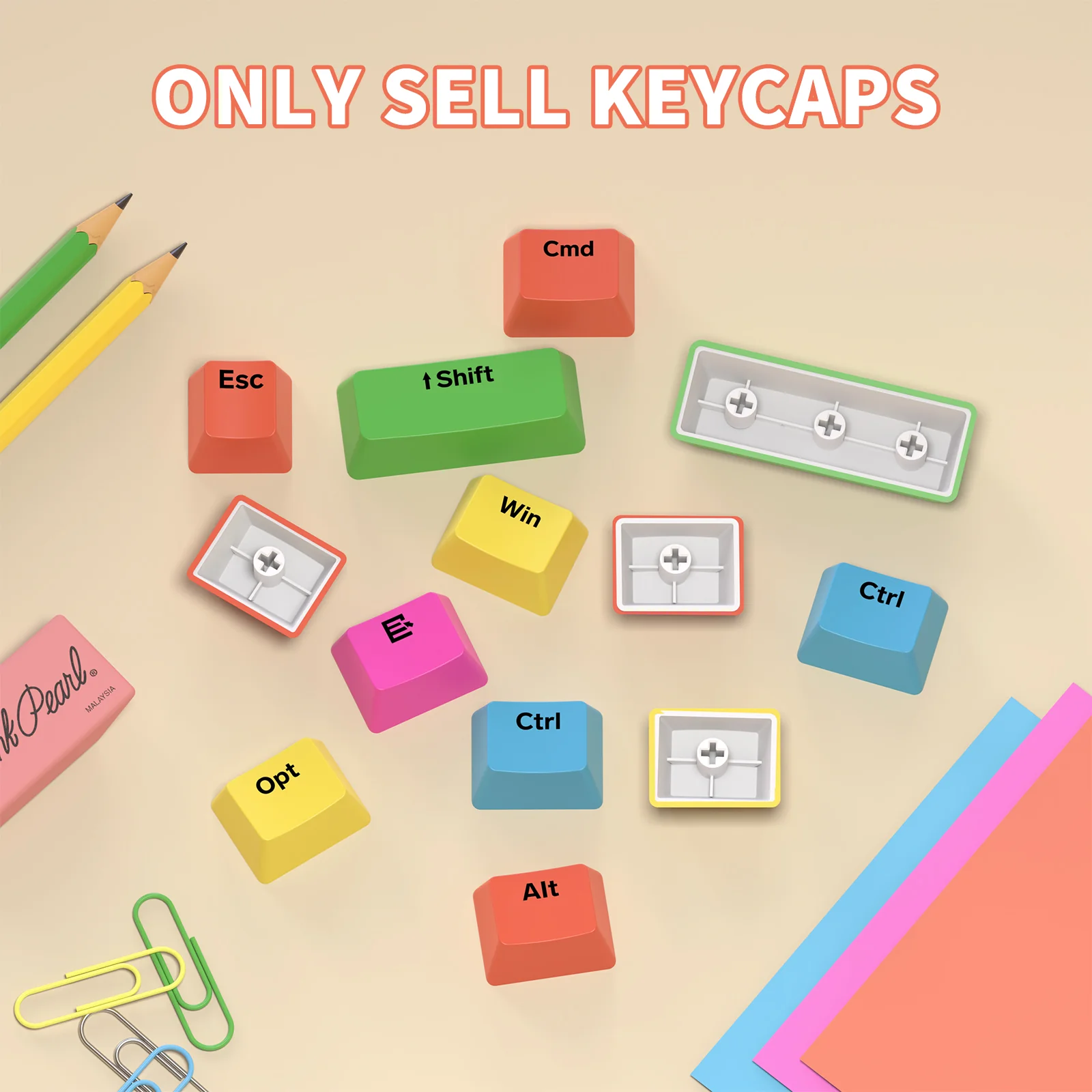 ATTACK SHARK Custom OEM Profile PBT Colored Keycaps - Image 7