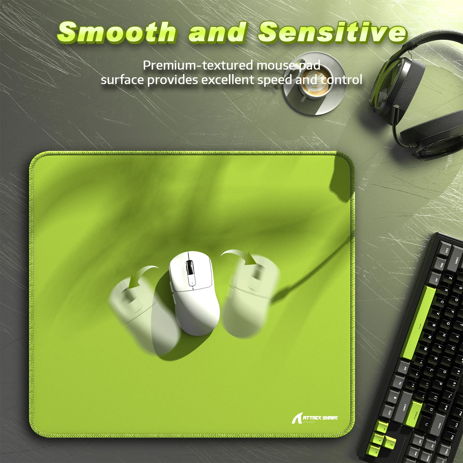 ATTACK SHARK CM02 eSport Gaming Mousepad (450x400x4 MM) - Image 12