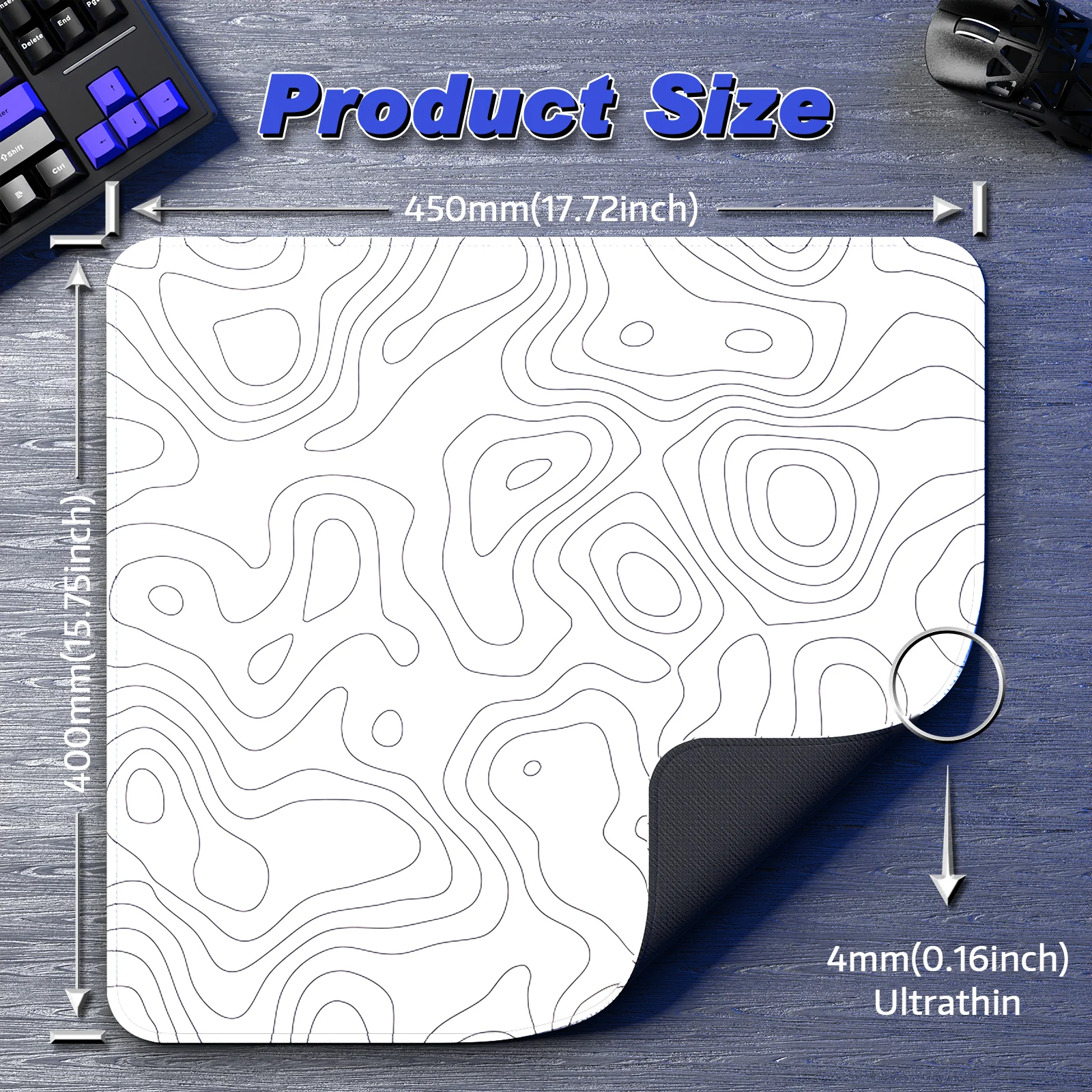 ATTACK SHARK CM02 eSport Gaming Mousepad (450x400x4 MM) - Image 45