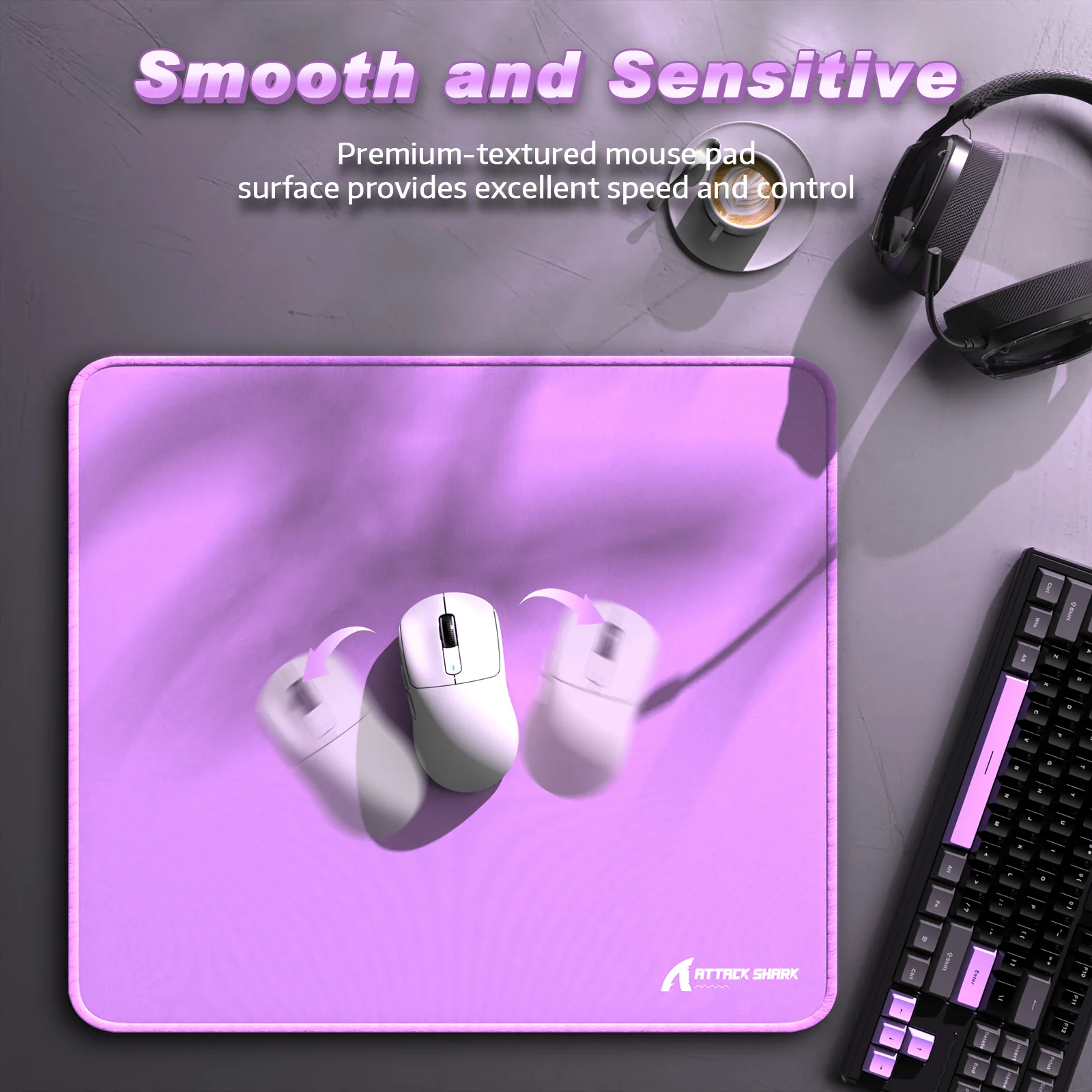 ATTACK SHARK CM02 eSport Gaming Mousepad (450x400x4 MM) - Image 66