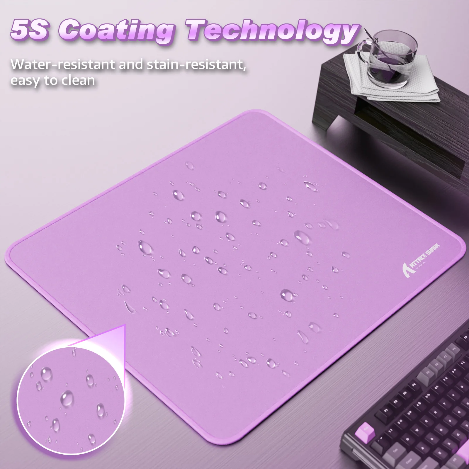 ATTACK SHARK CM02 eSport Gaming Mousepad (450x400x4 MM) - Image 67