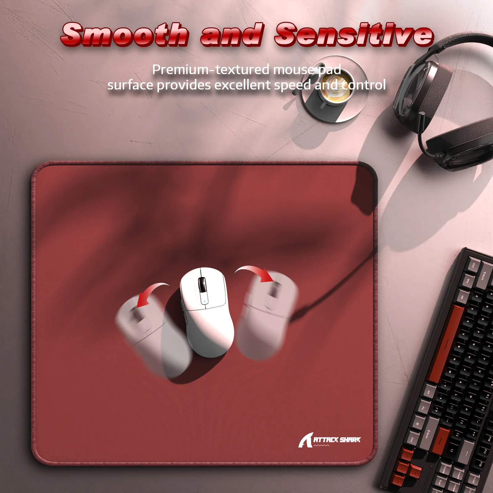 ATTACK SHARK CM02 eSport Gaming Mousepad (450x400x4 MM) - Image 75