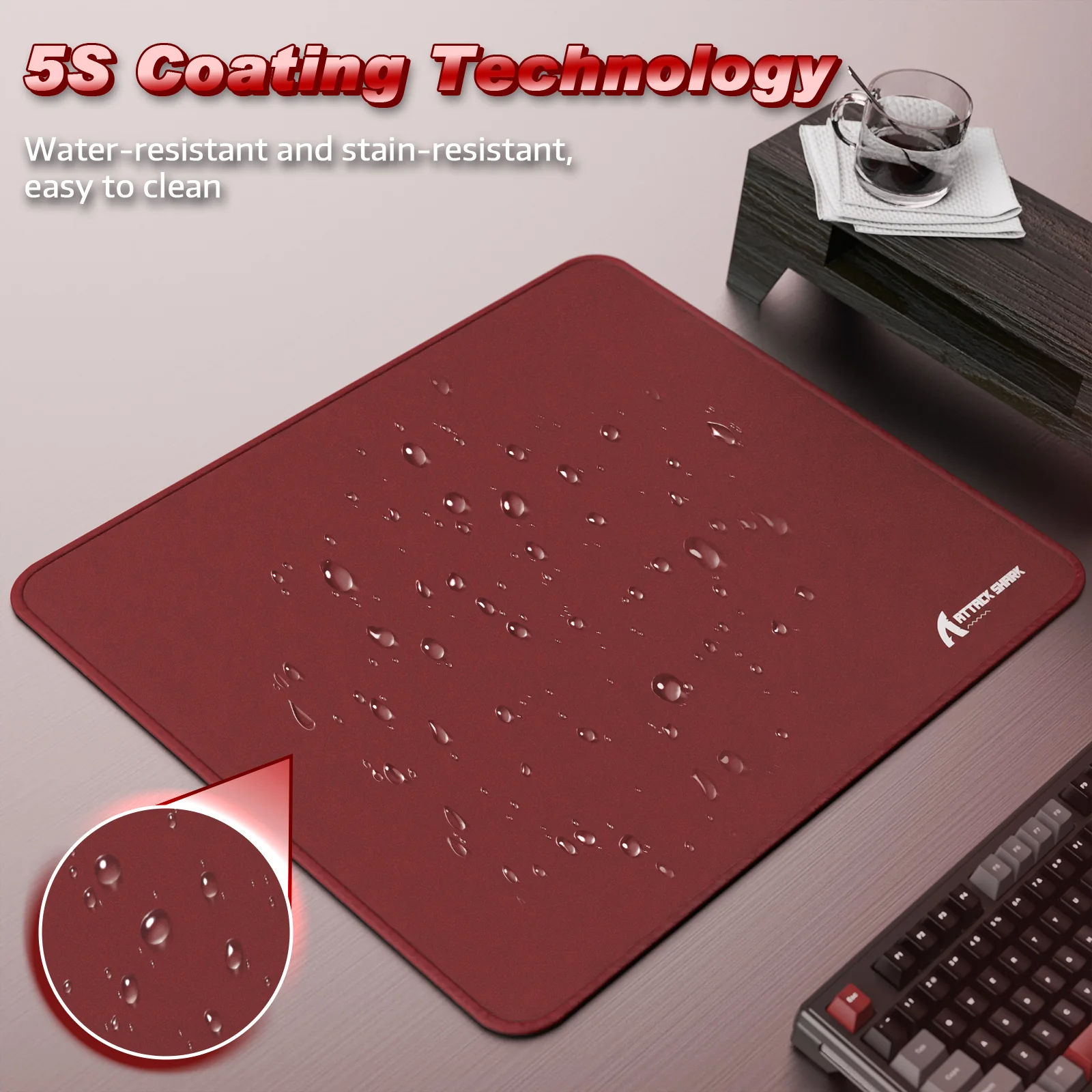 ATTACK SHARK CM02 eSport Gaming Mousepad (450x400x4 MM) - Image 76
