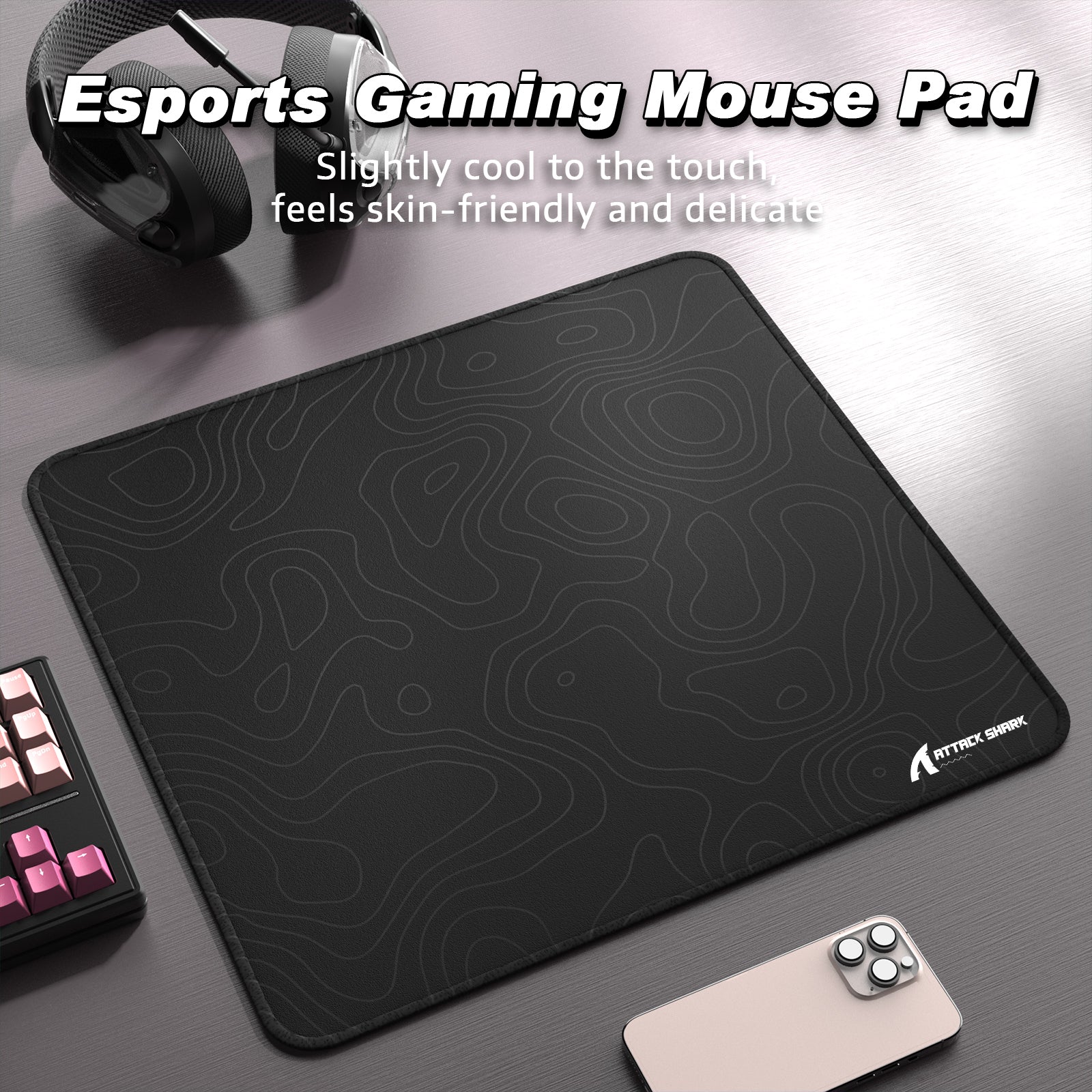 ATTACK SHARK CM02 eSport Gaming Mousepad (450x400x4 MM) - Image 83