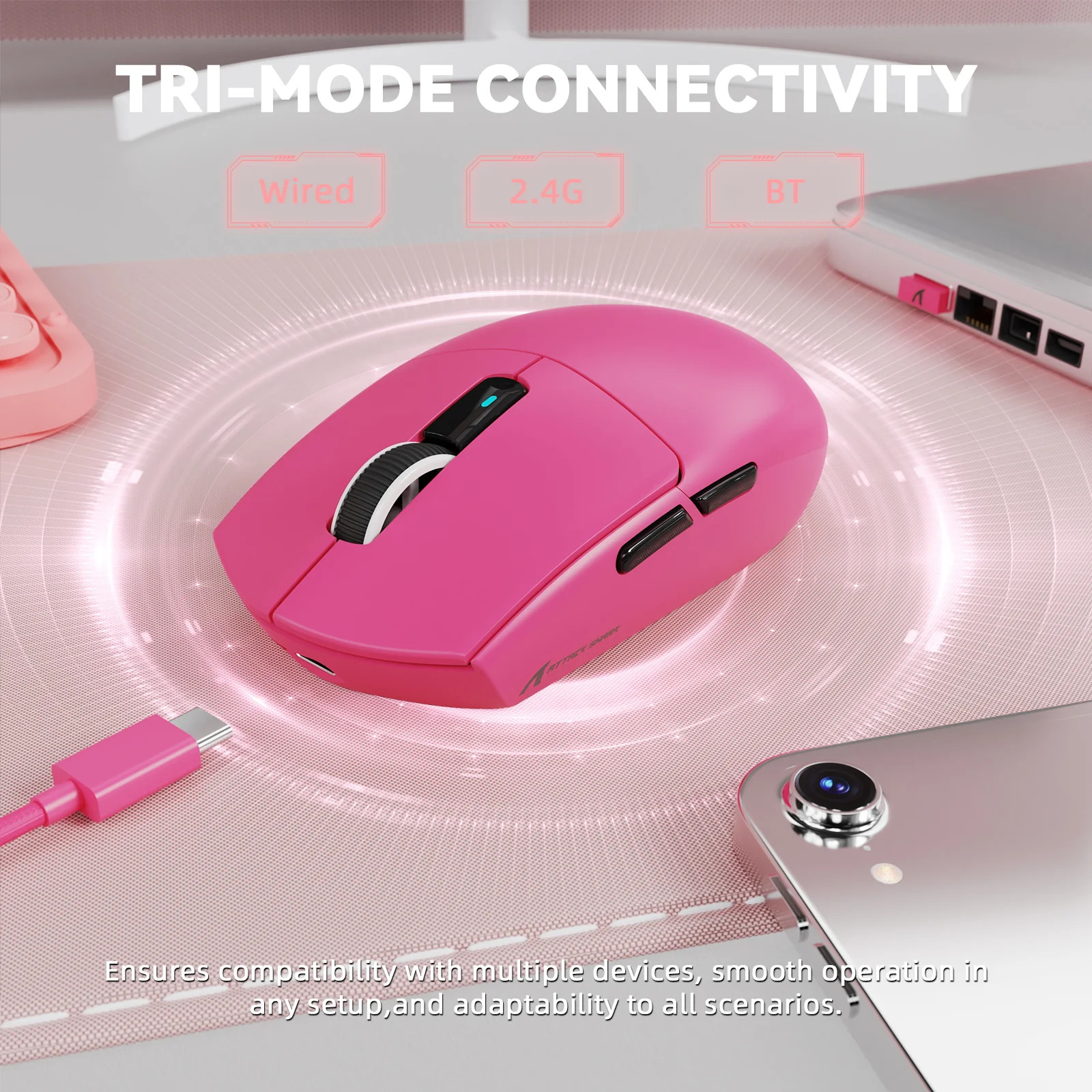 ATTACK SHARK G3PRO Tri-mode Wireless Gaming Mouse with Charge Dock 25000 DPI Ultra Lightweight - Image 19