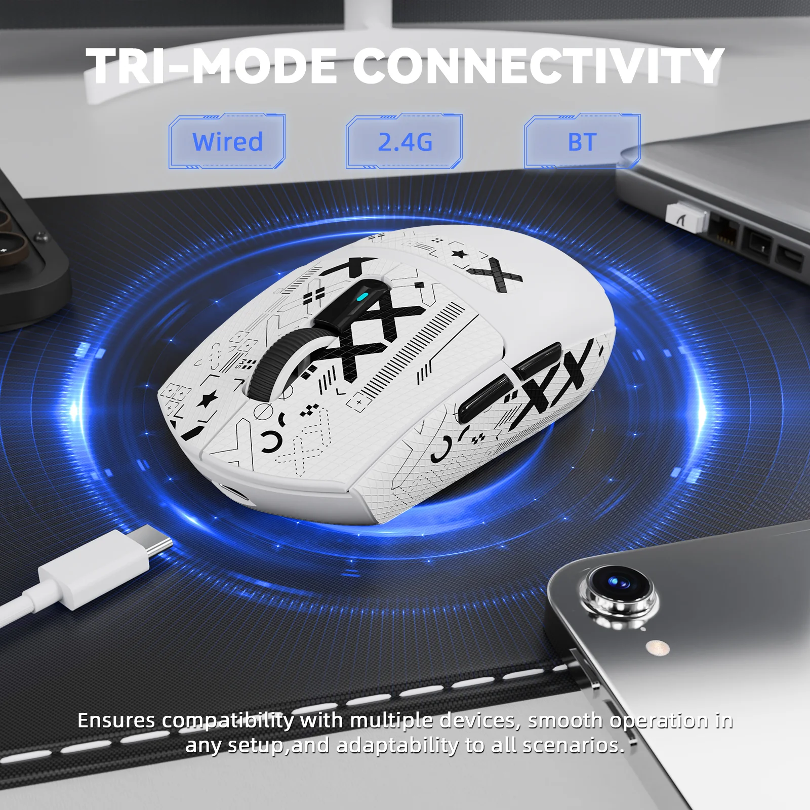 ATTACK SHARK G3PRO Tri-mode Wireless Gaming Mouse with Charge Dock 25000 DPI Ultra Lightweight - Image 35