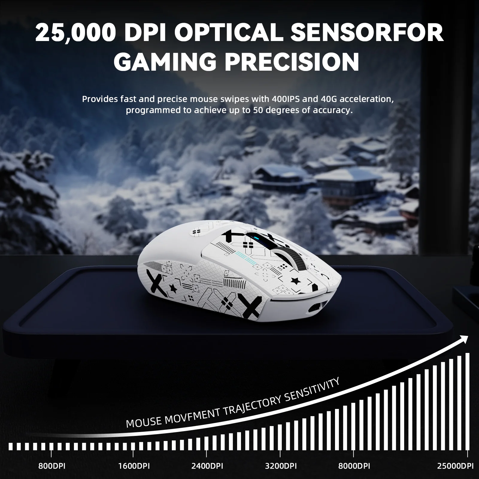 ATTACK SHARK G3PRO Tri-mode Wireless Gaming Mouse with Charge Dock 25000 DPI Ultra Lightweight - Image 39
