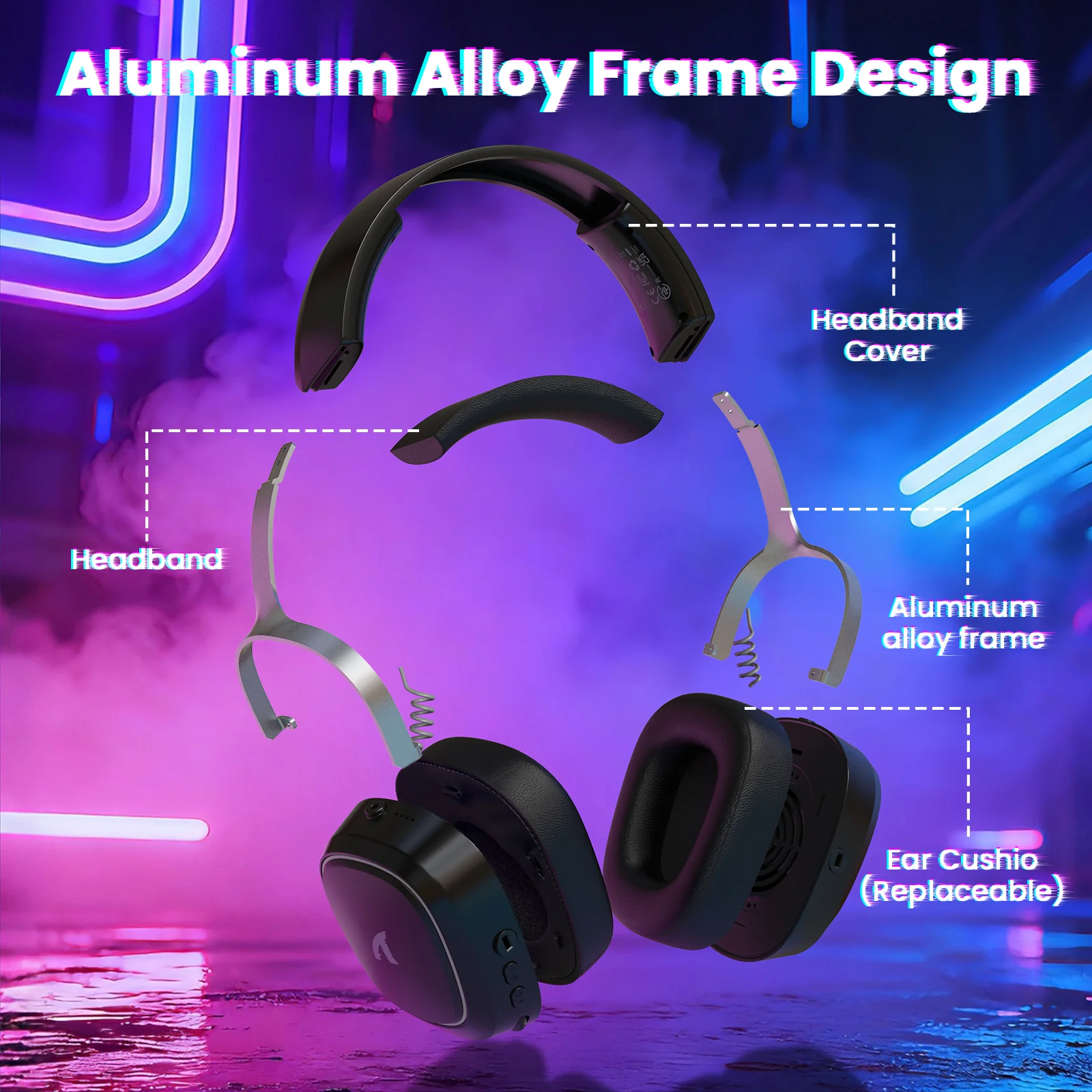 ATTACK SHARK G800 Wireless Gaming Headset - Image 5