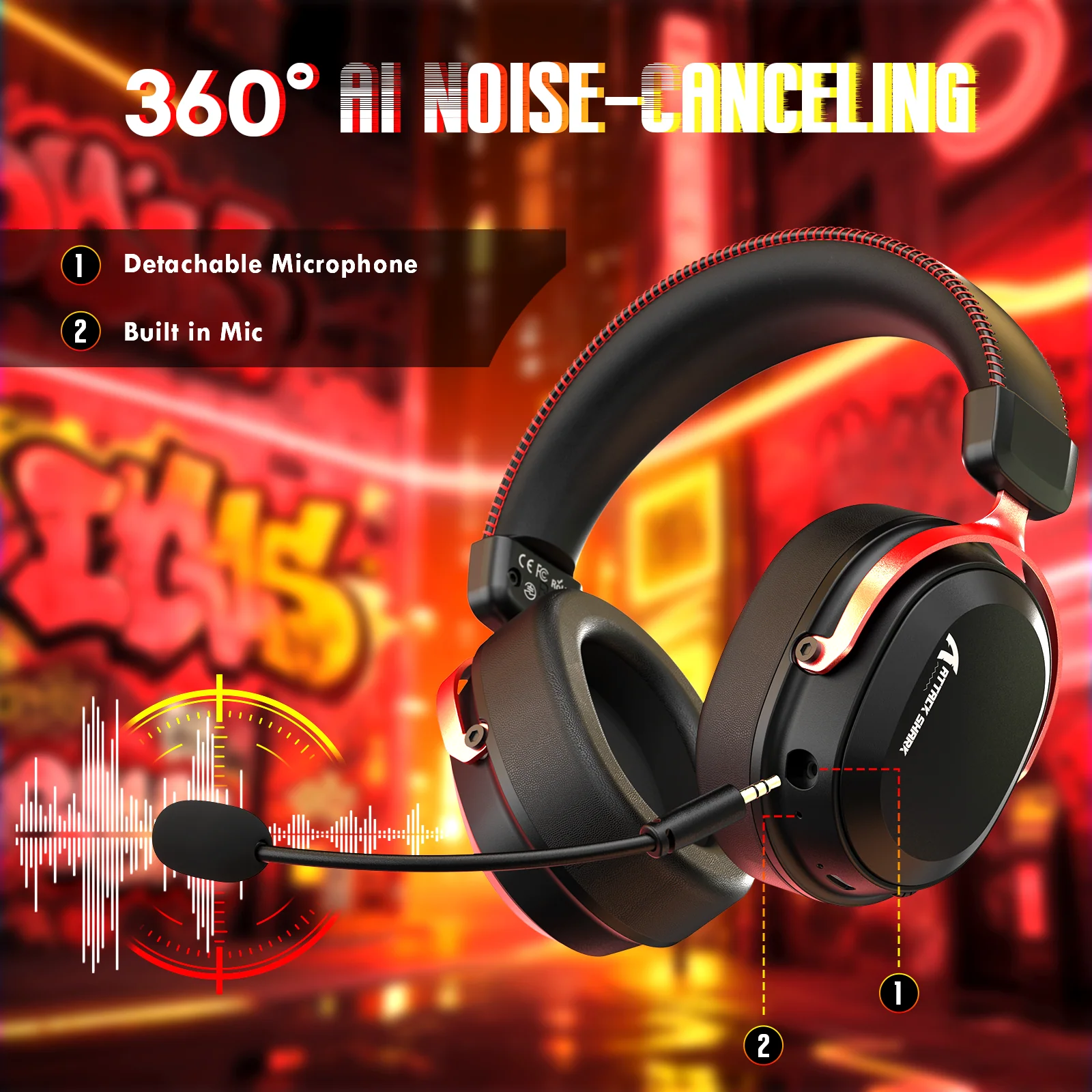 ATTACK SHARK L30PRO Wireless Gaming Headset - Image 23