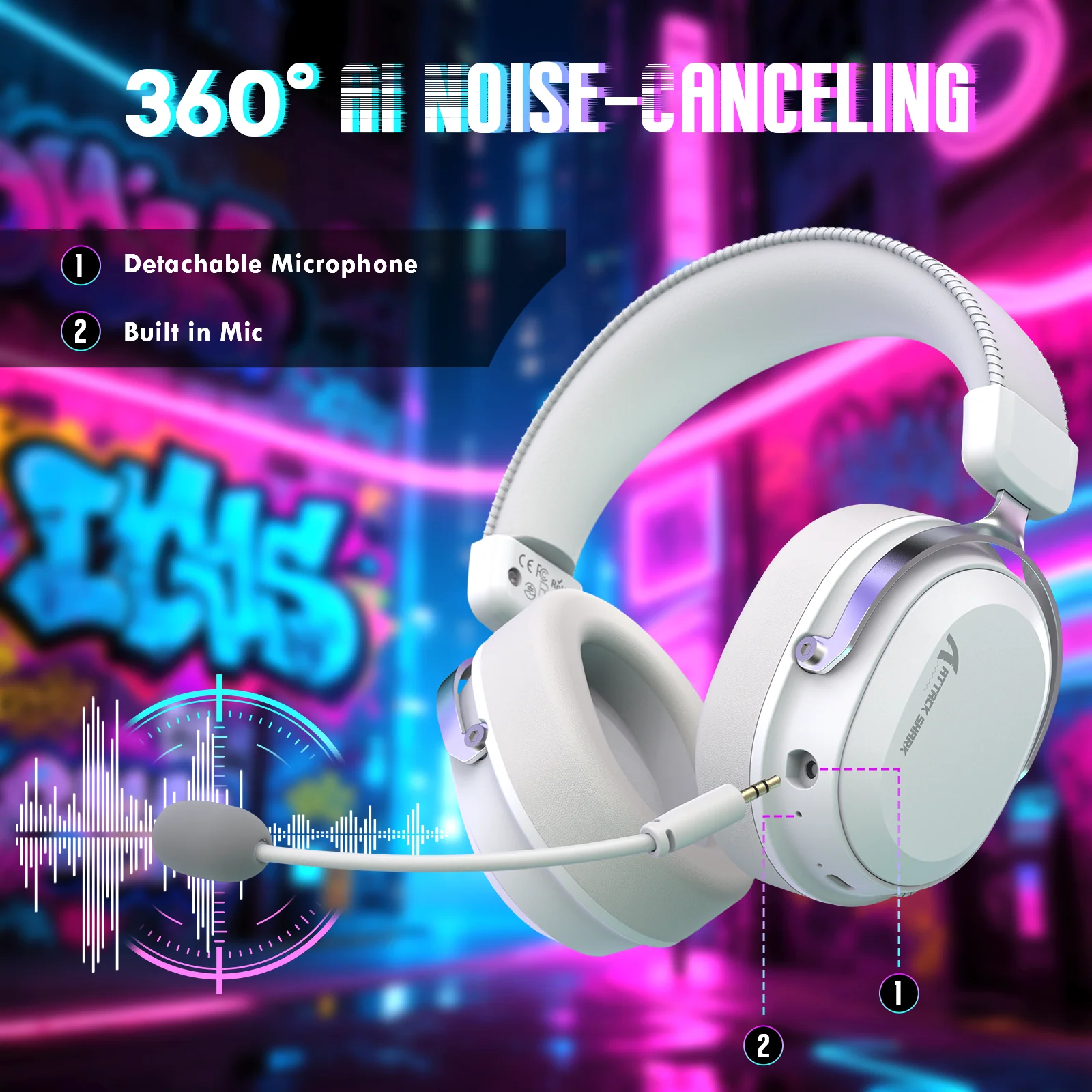 ATTACK SHARK L30PRO Wireless Gaming Headset - Image 5