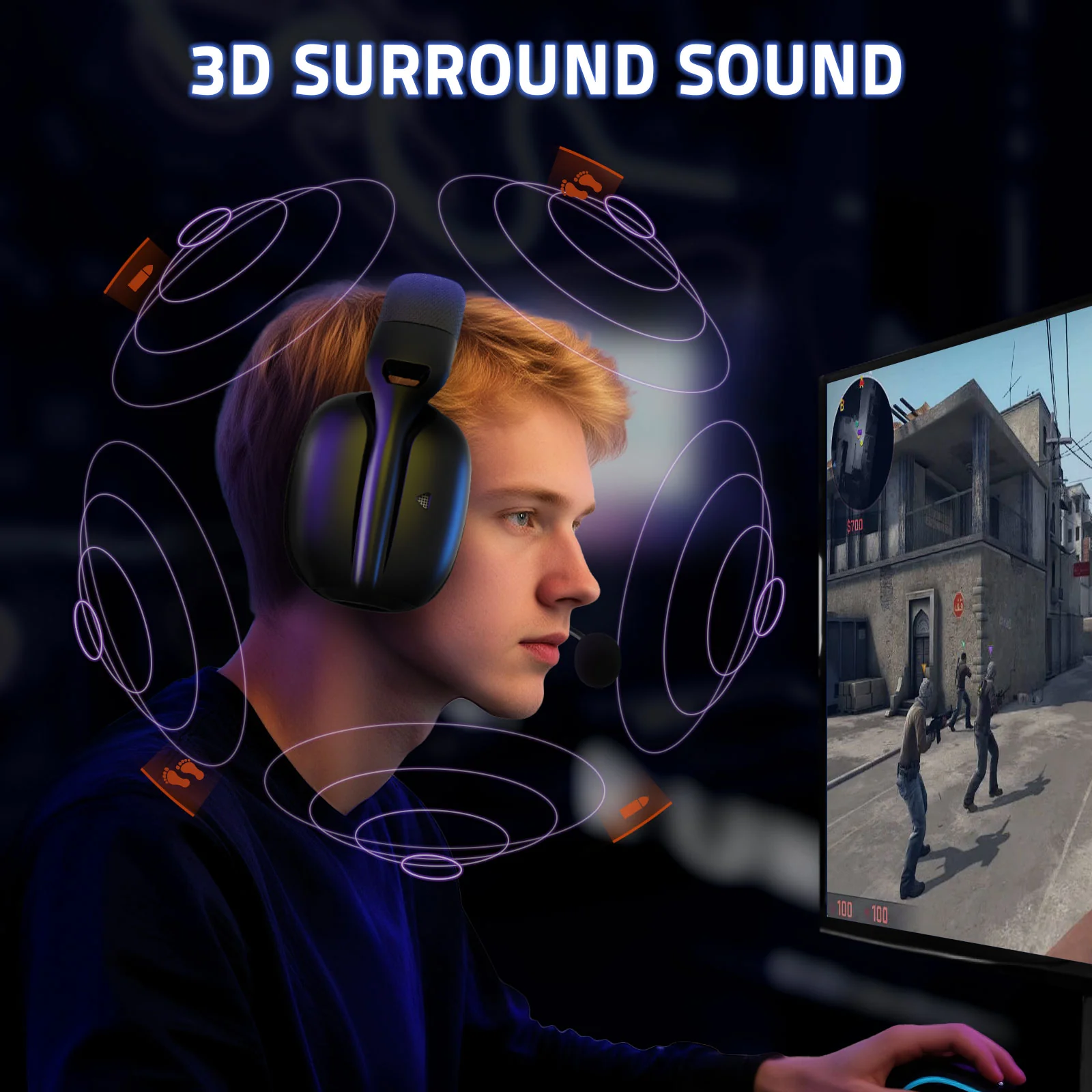 ATTACK SHARK L80PRO Wireless Gaming Headset - Image 5