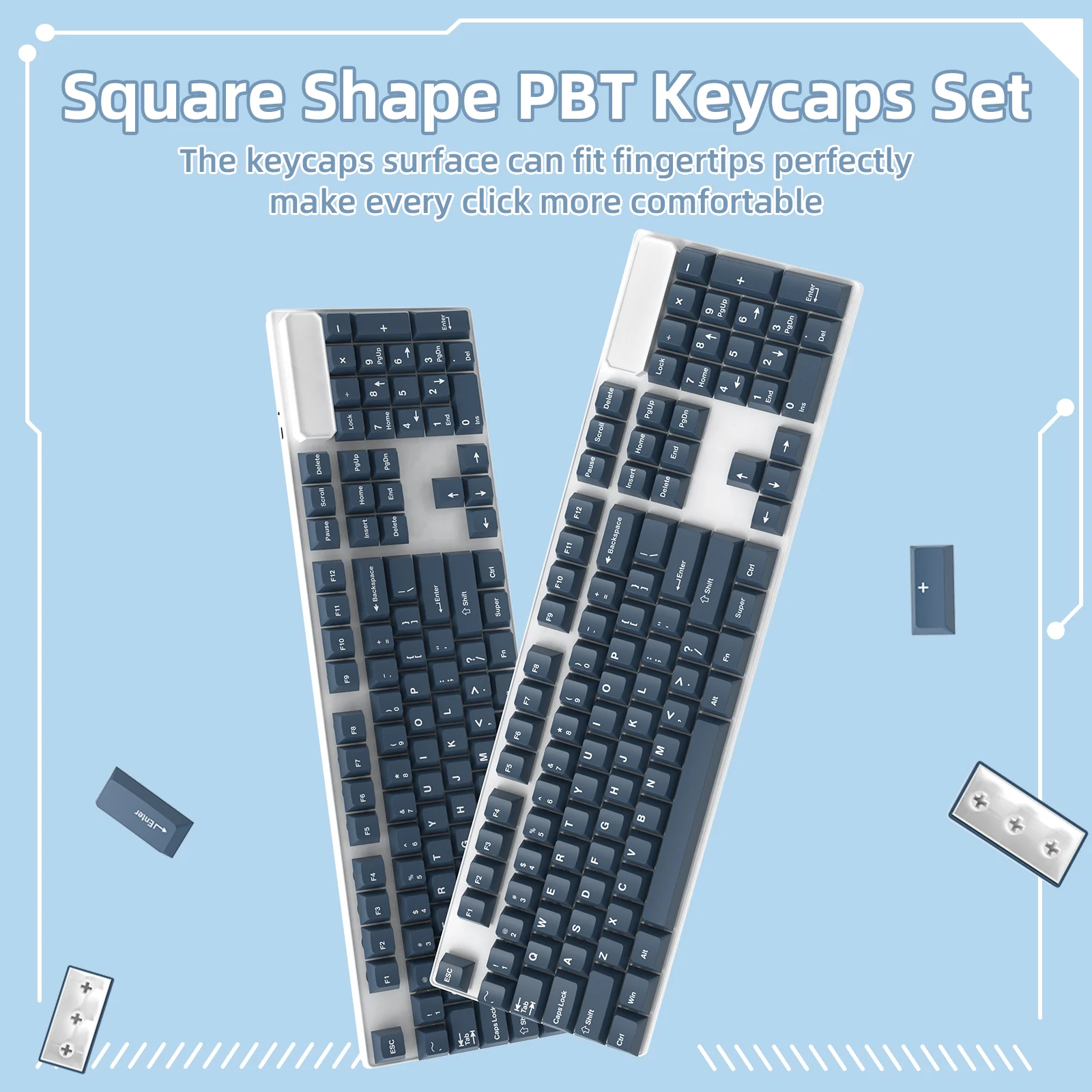 ATTACK SHARK PBT Keycaps Full Keycap Set - Image 12