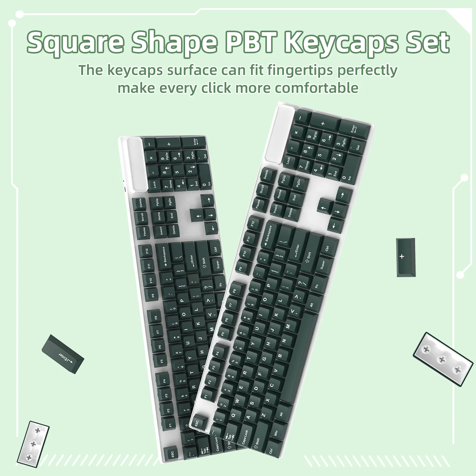 ATTACK SHARK PBT Keycaps Full Keycap Set - Image 19