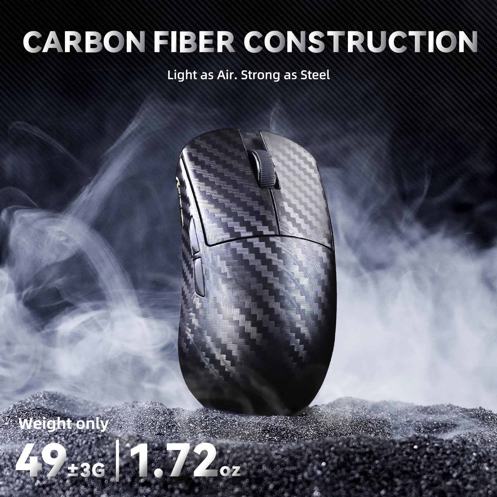ATTACK SHARK R11 ULTRA Carbon Fiber Wireless 8K PAW3950MAX Gaming Mouse - Image 13