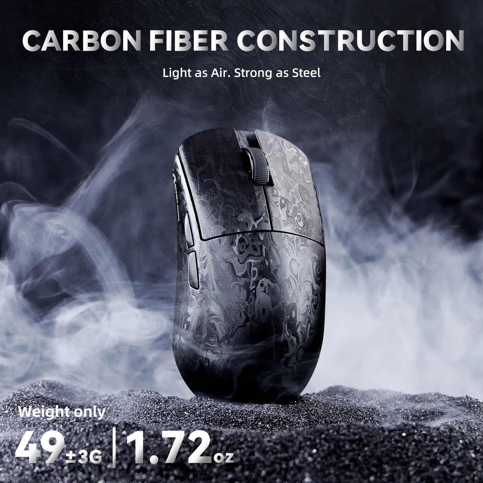 ATTACK SHARK R11 ULTRA Carbon Fiber Wireless 8K PAW3950MAX Gaming Mouse - Image 5