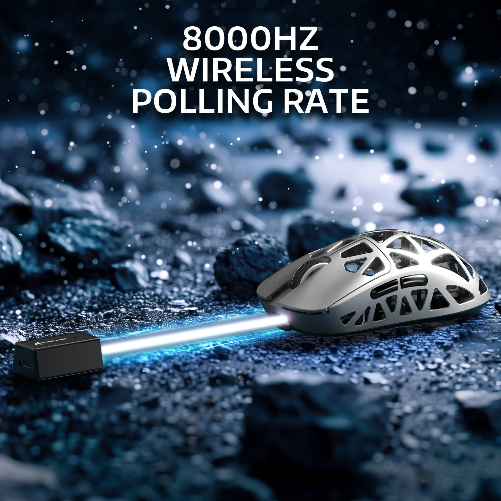ATTACK SHARK R2 Magnesium Alloy PAW3950 Gaming Mouse 8K (Not Include the Charging Dock) - Image 5