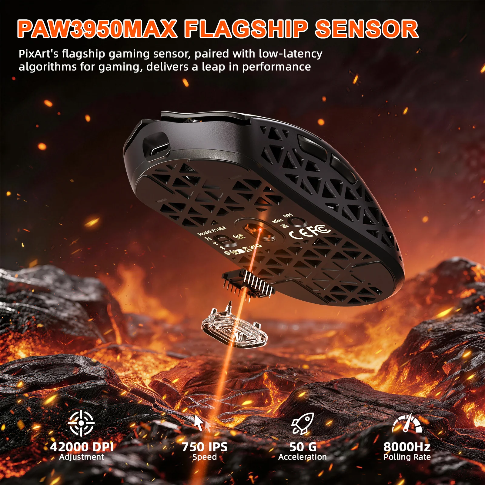 ATTACK SHARK R68 HE & R5 ULTRA Carbon Fiber Gaming Bundle - Image 24