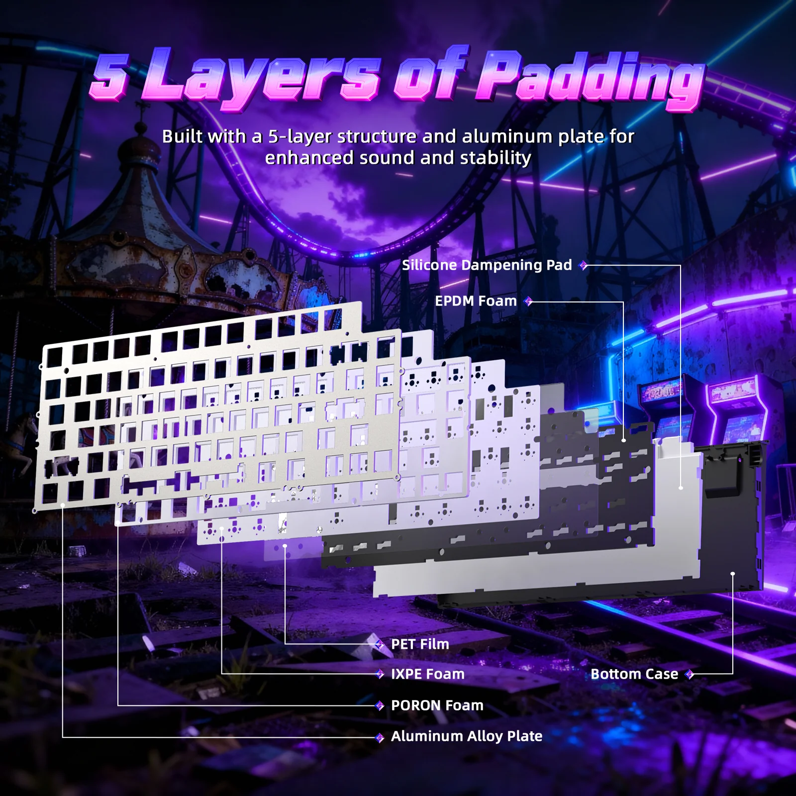 ATTACK SHARK R85 HE Rapid Trigger Keyboard with C01ULTRA LED Cable - Image 16