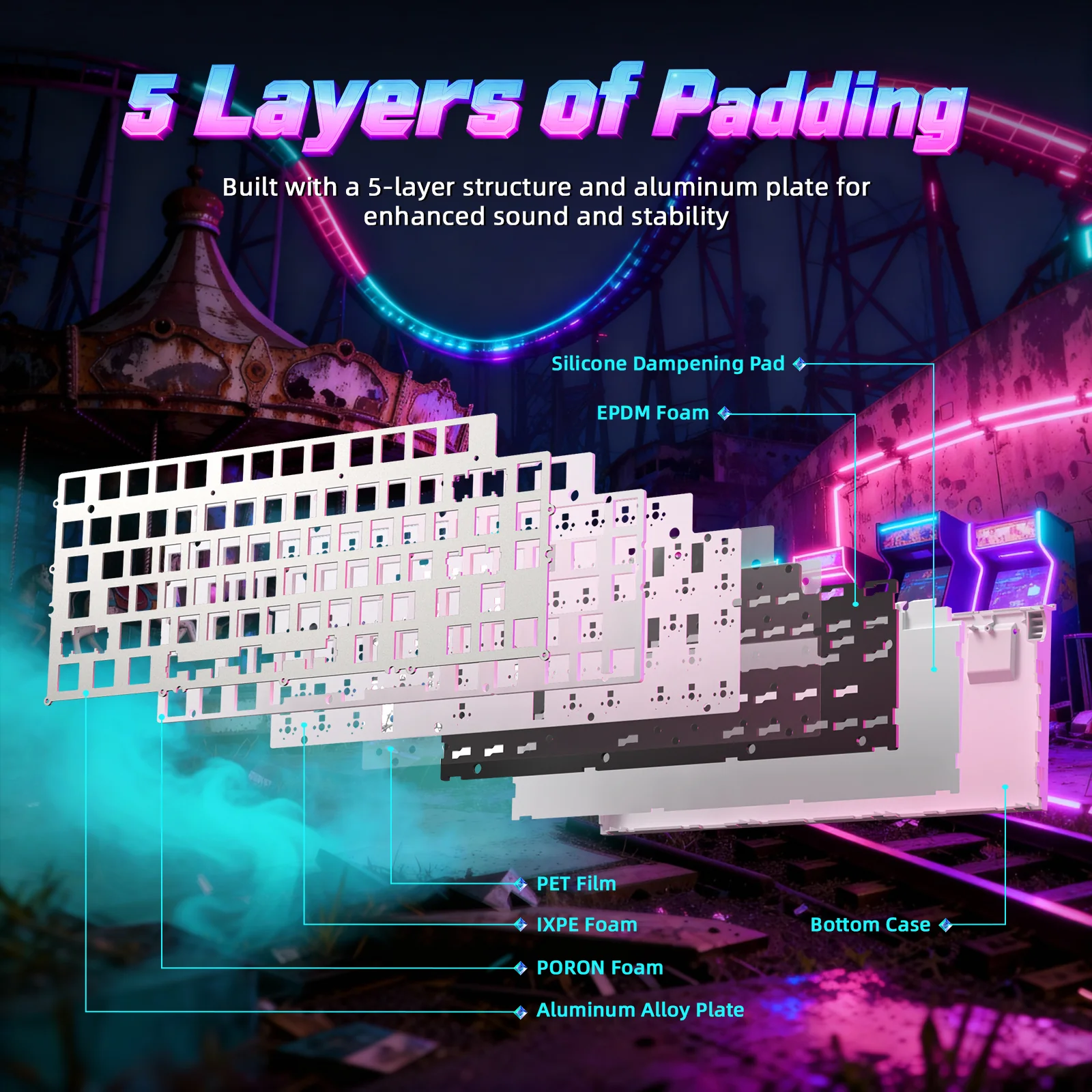 ATTACK SHARK R85 HE Rapid Trigger Keyboard with C01ULTRA LED Cable - Image 25