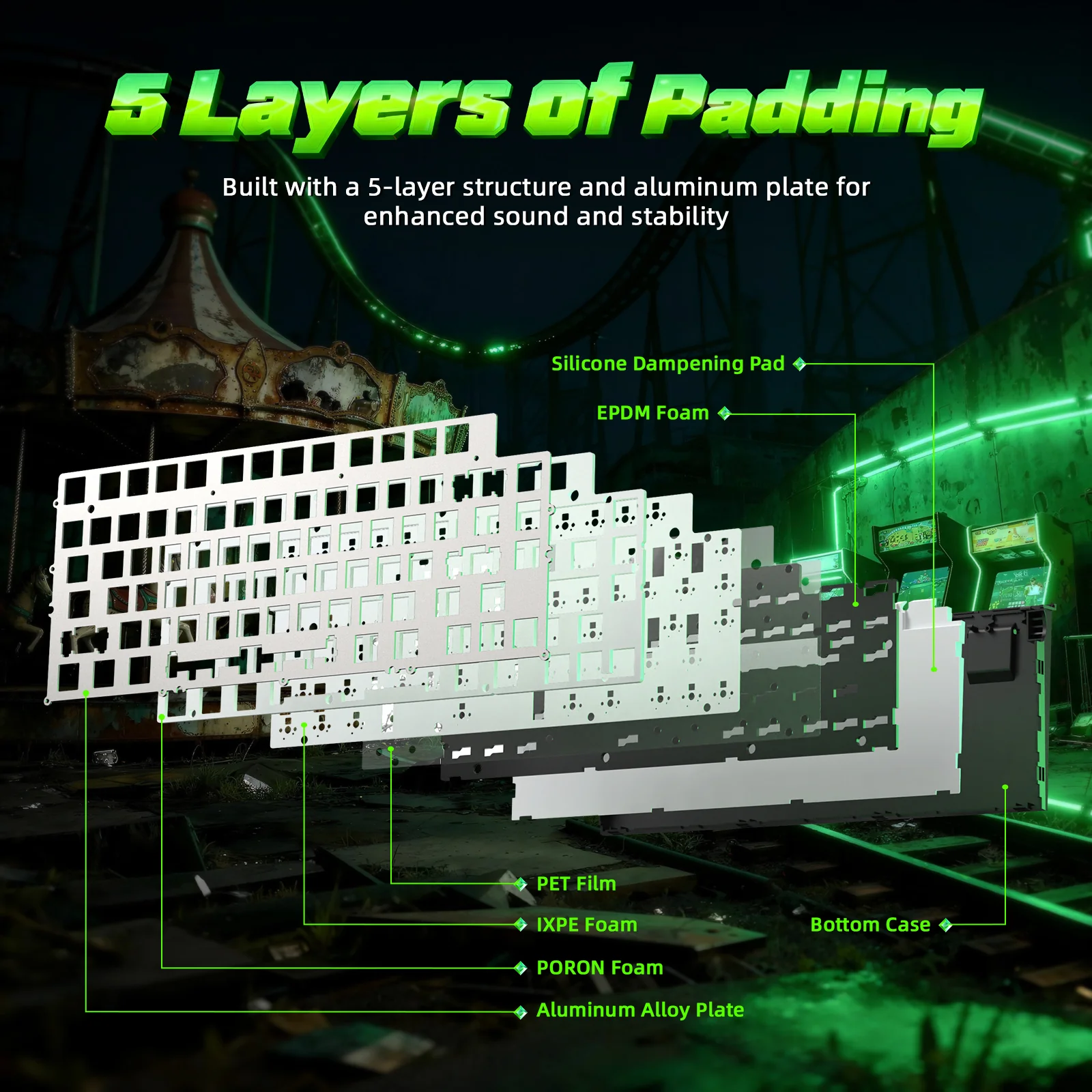 ATTACK SHARK R85 HE Rapid Trigger Keyboard with C01ULTRA LED Cable - Image 7