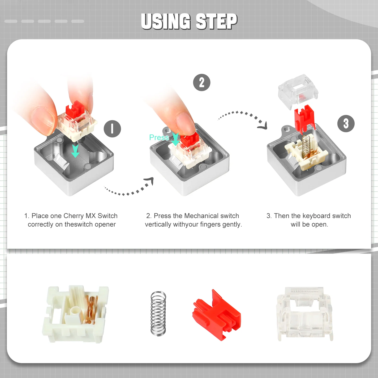ATTACK SHARK Switch Opener Kit with Switch Puller - Image 58
