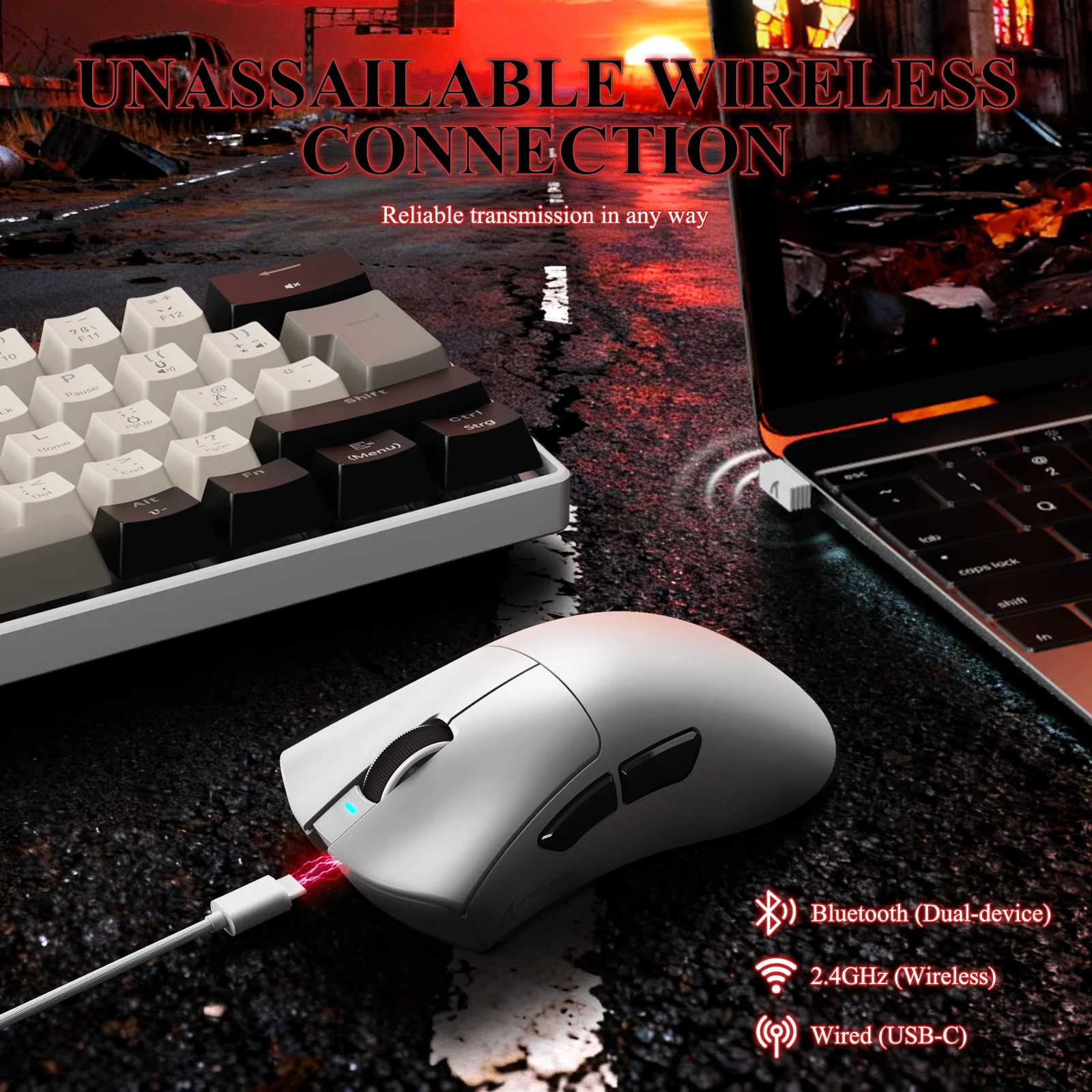 ATTACK SHARK V3PRO Ultra-Light Tri-Mode Gaming Mouse with Charging Dock - Image 20