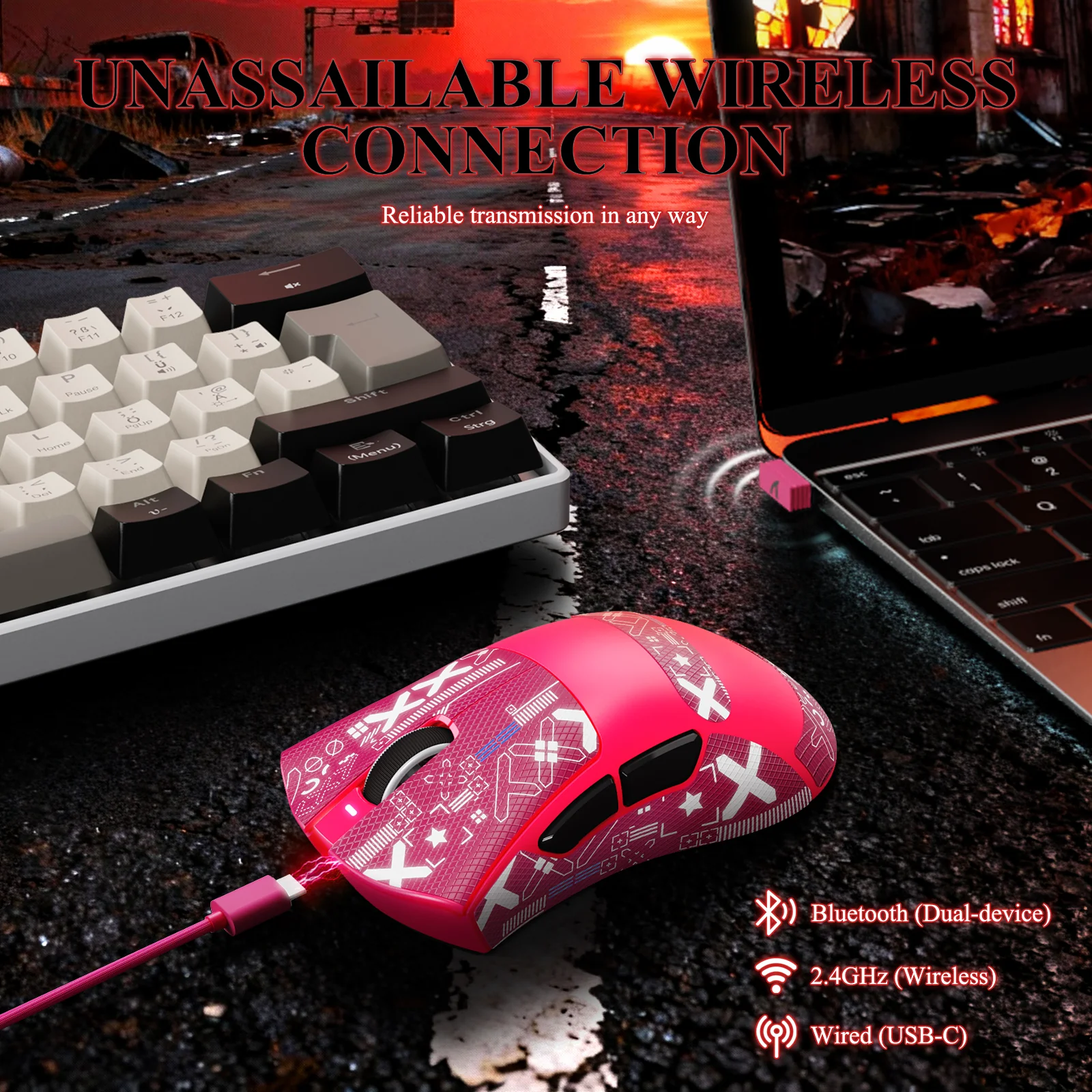 ATTACK SHARK V3PRO Ultra-Light Tri-Mode Gaming Mouse with Charging Dock - Image 53