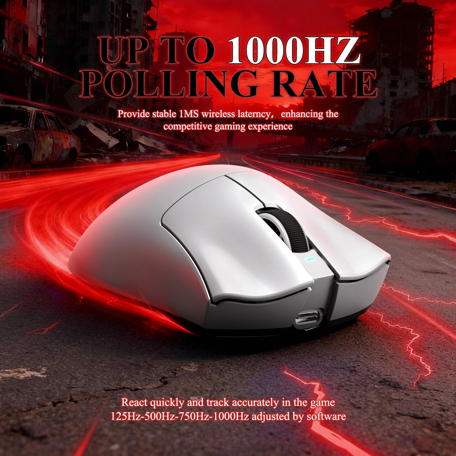 ATTACK SHARK V3PRO Ultra-Light Tri-Mode Gaming Mouse with Charging Dock - Image 7