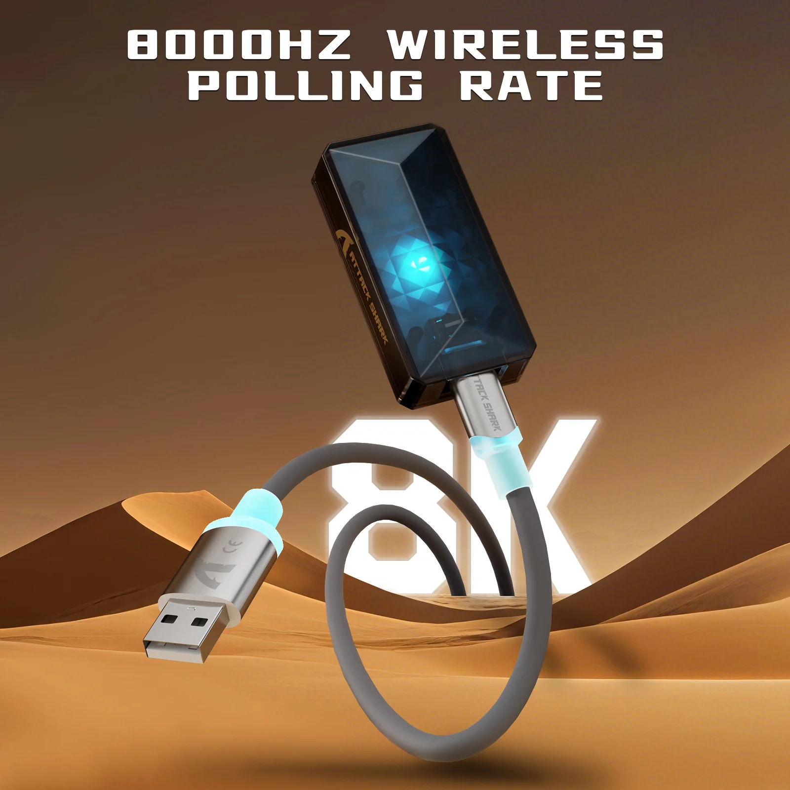 ATTACK SHARK V5 8KHz Wireless PAW3950MAX Gaming Mouse with C06 Ultra Cable - Image 15