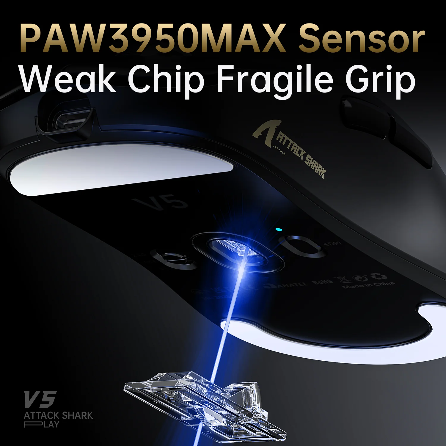 ATTACK SHARK V5 Ultra-Light Tri-Mode Gaming Mouse - Image 6
