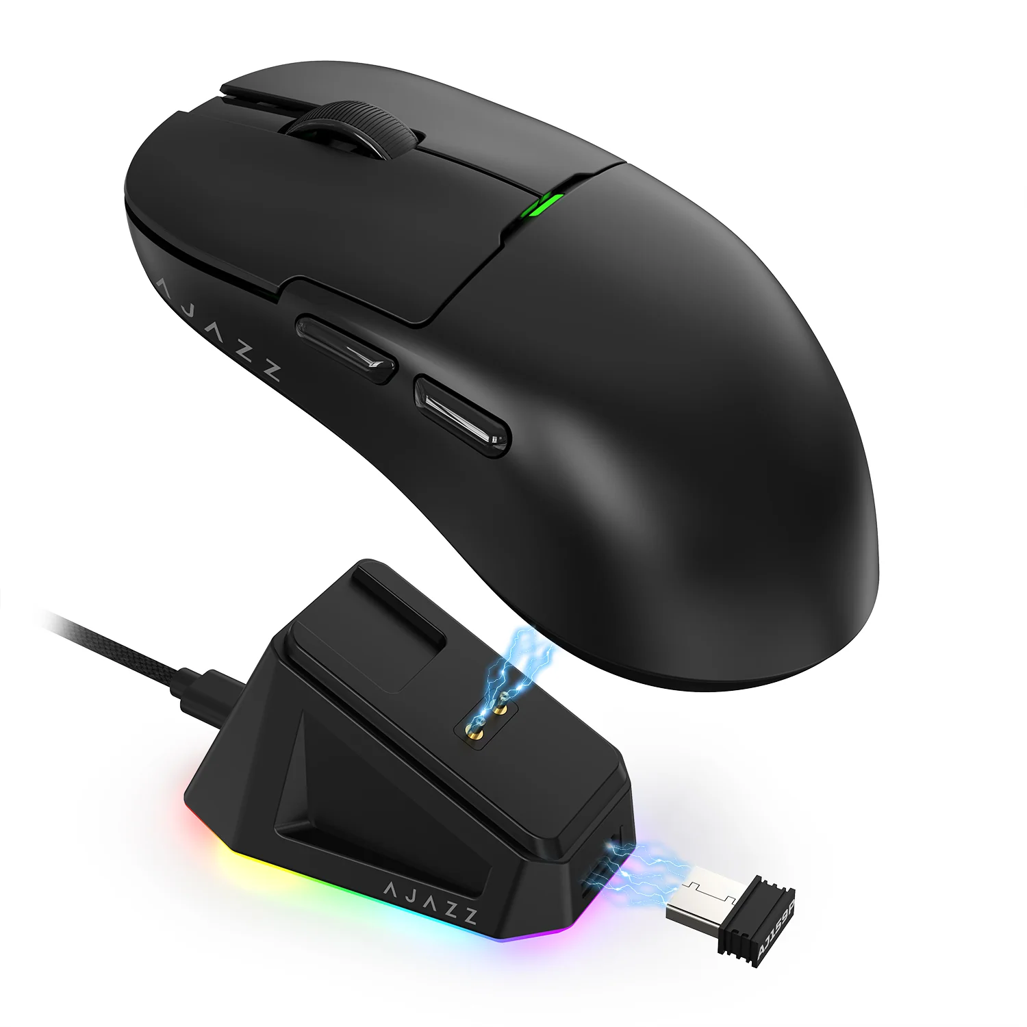 ATTACK SHARK x AJ159P Tri-mode Gaming Mouse with with Magnetic Charging Dock - Image 12