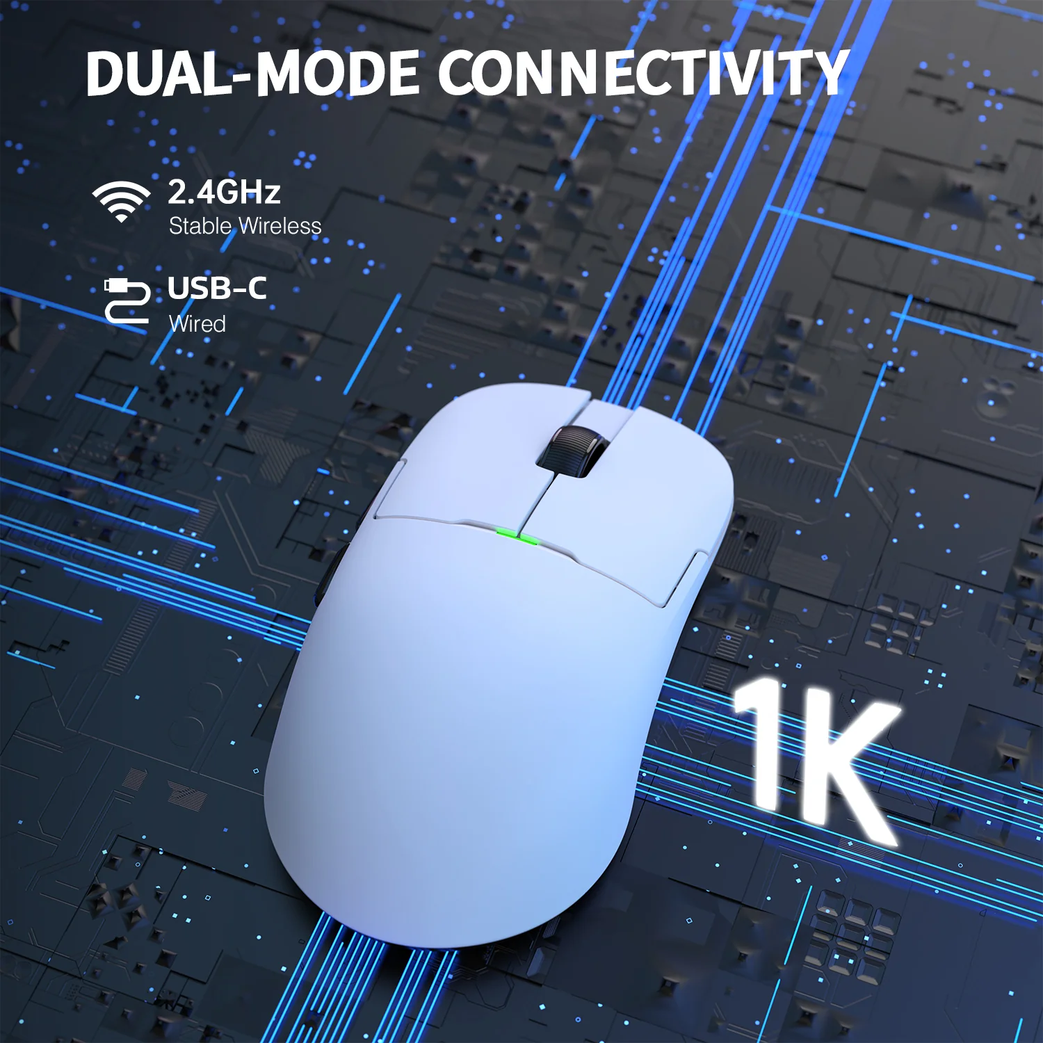 ATTACK SHARK x AJ159P Tri-mode Gaming Mouse with with Magnetic Charging Dock - Image 7