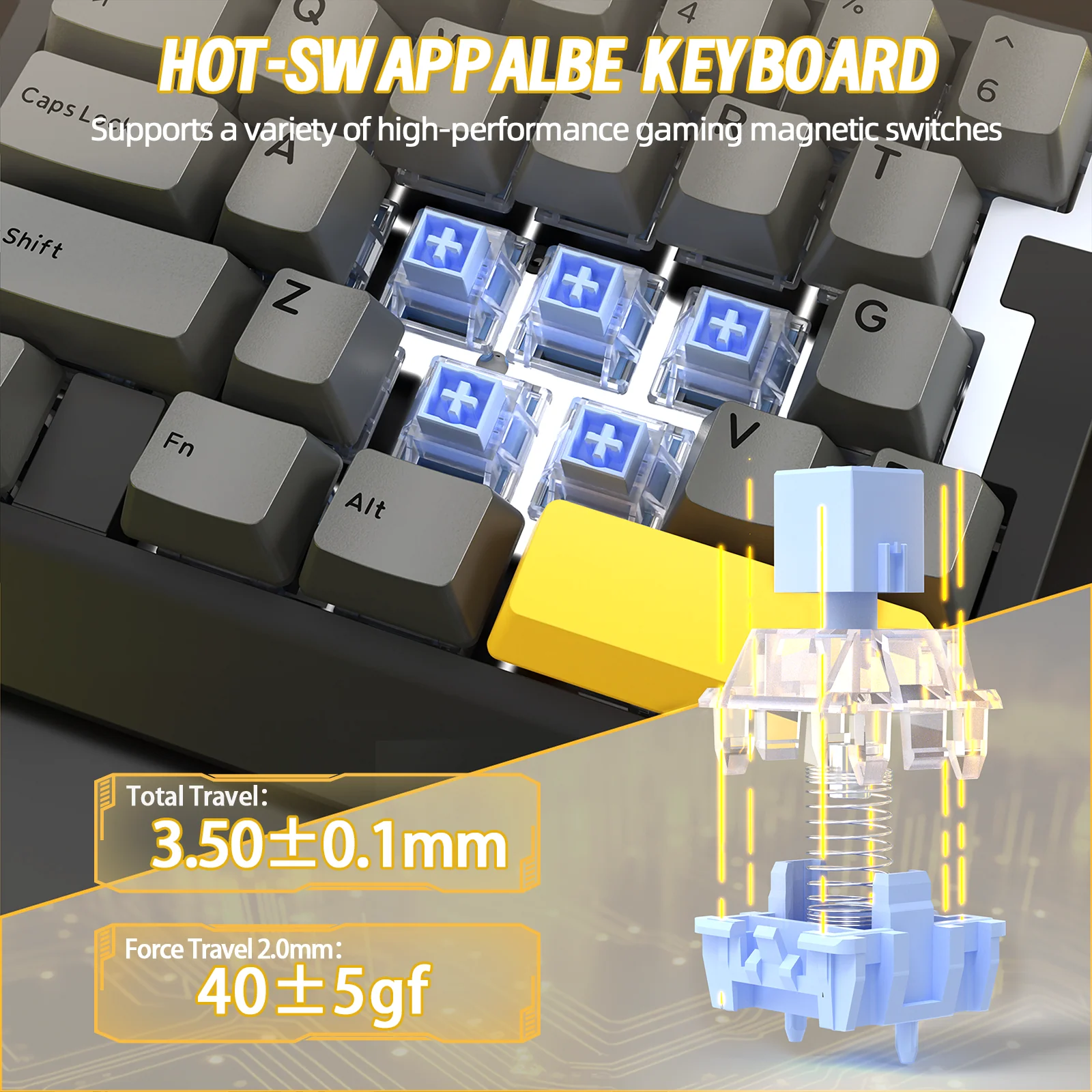 ATTACK SHARK X AJAZZ AK029 Wired One-Handed Gaming Keyboard - Image 14