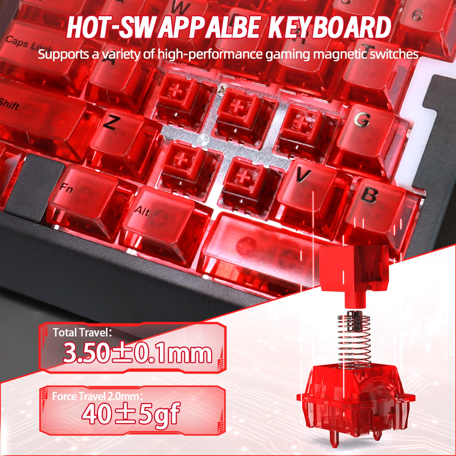 ATTACK SHARK X AJAZZ AK029 Wired One-Handed Gaming Keyboard - Image 32