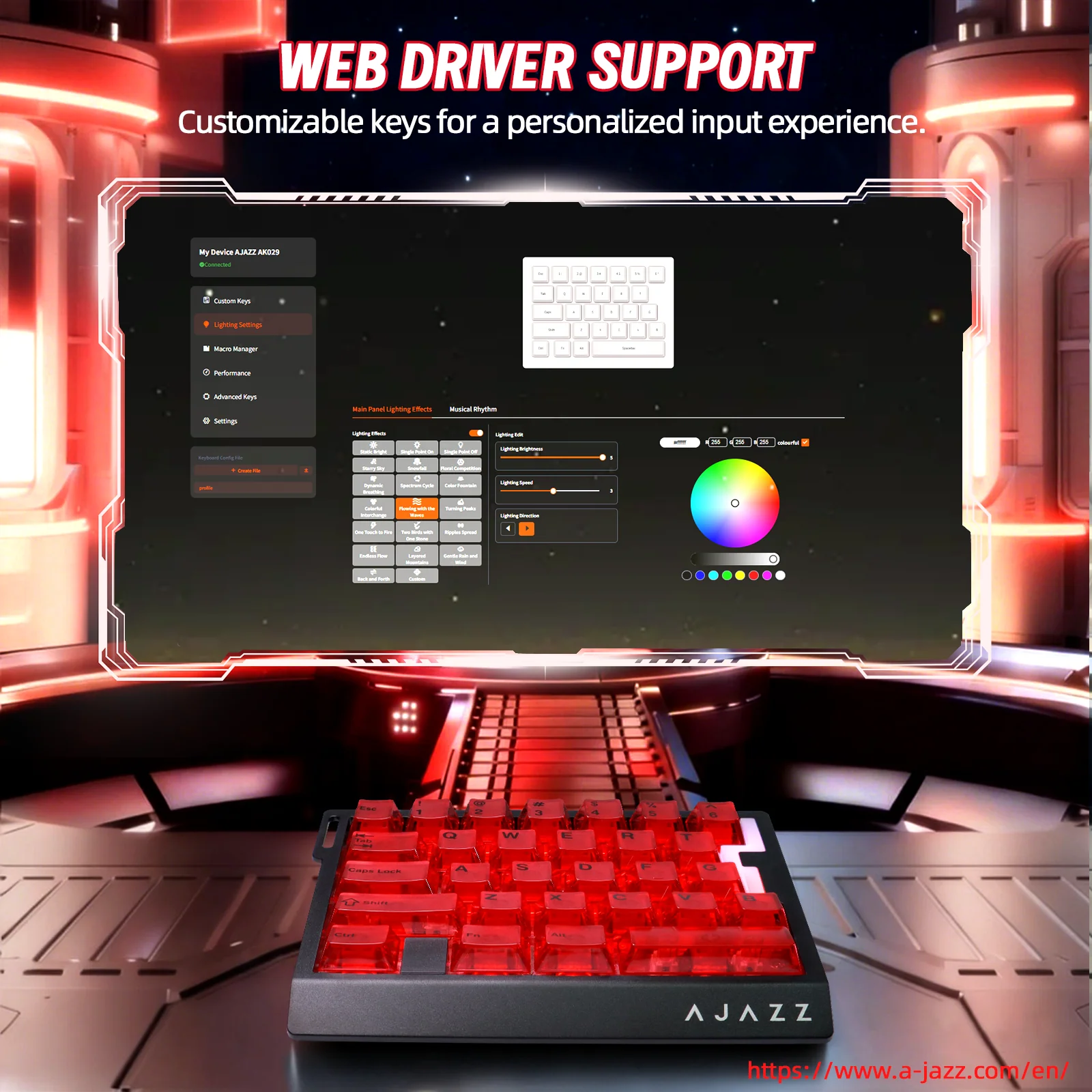 ATTACK SHARK X AJAZZ AK029 Wired One-Handed Gaming Keyboard - Image 35