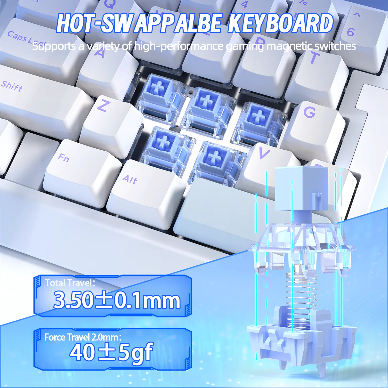 ATTACK SHARK X AJAZZ AK029 Wired One-Handed Gaming Keyboard - Image 5