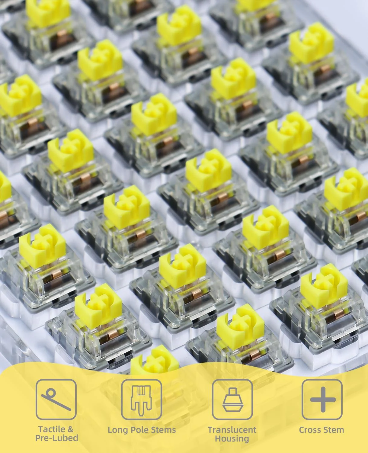 ATTACK SHARK x AJAZZ AS Switches Set (45PCs) - Image 13