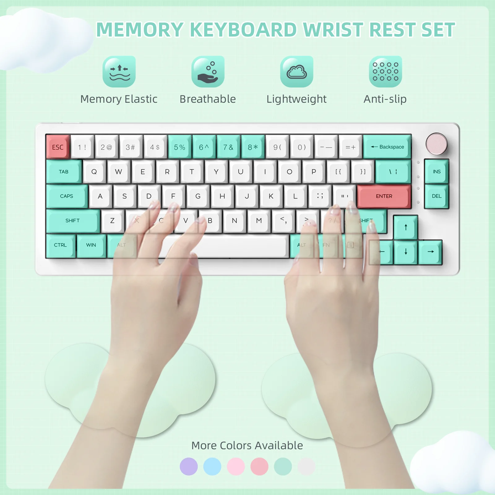 ATTACK SHARK X MAMBASNAKE Cloud Mouse Wrist Rest - Image 41