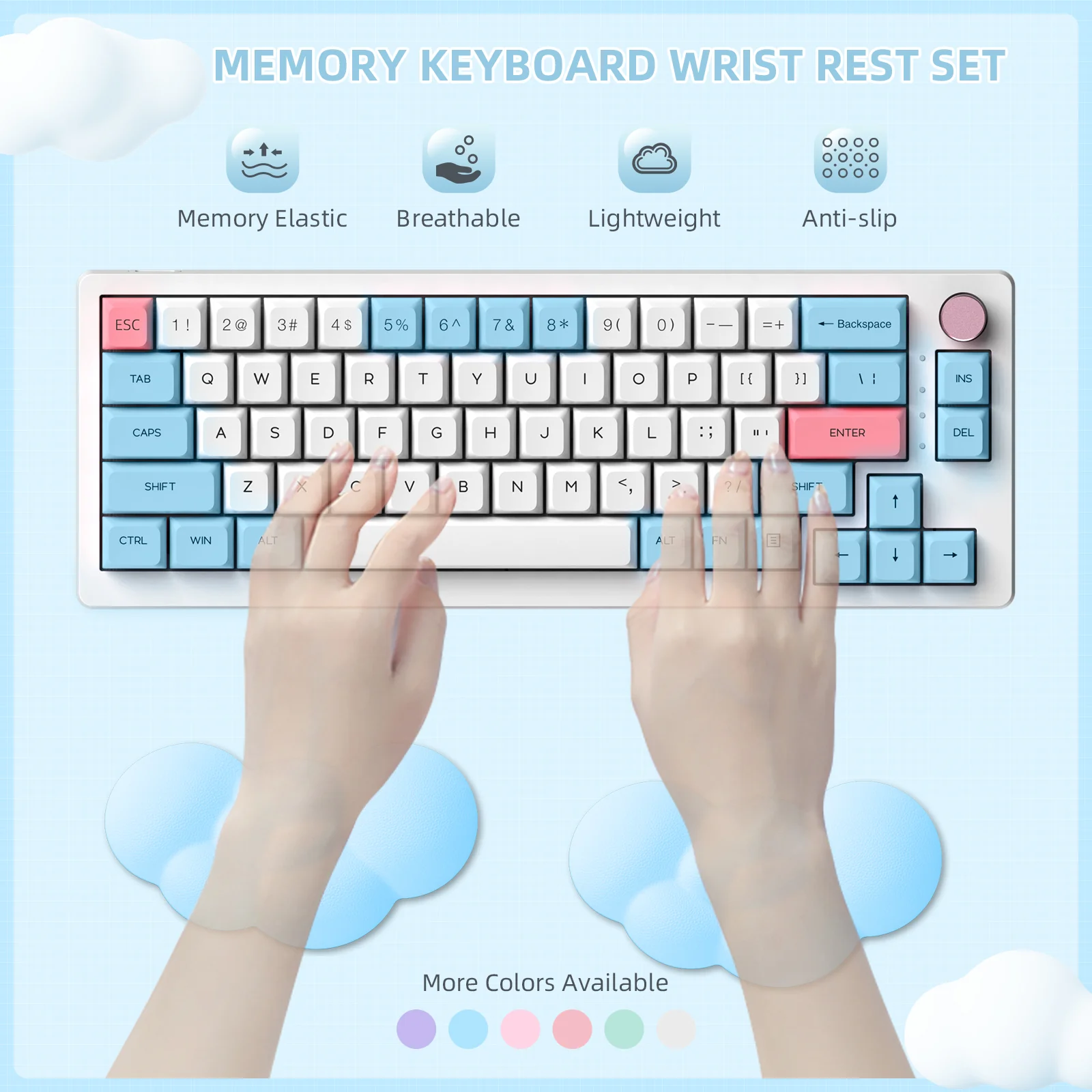ATTACK SHARK X MAMBASNAKE Cloud Mouse Wrist Rest - Image 55