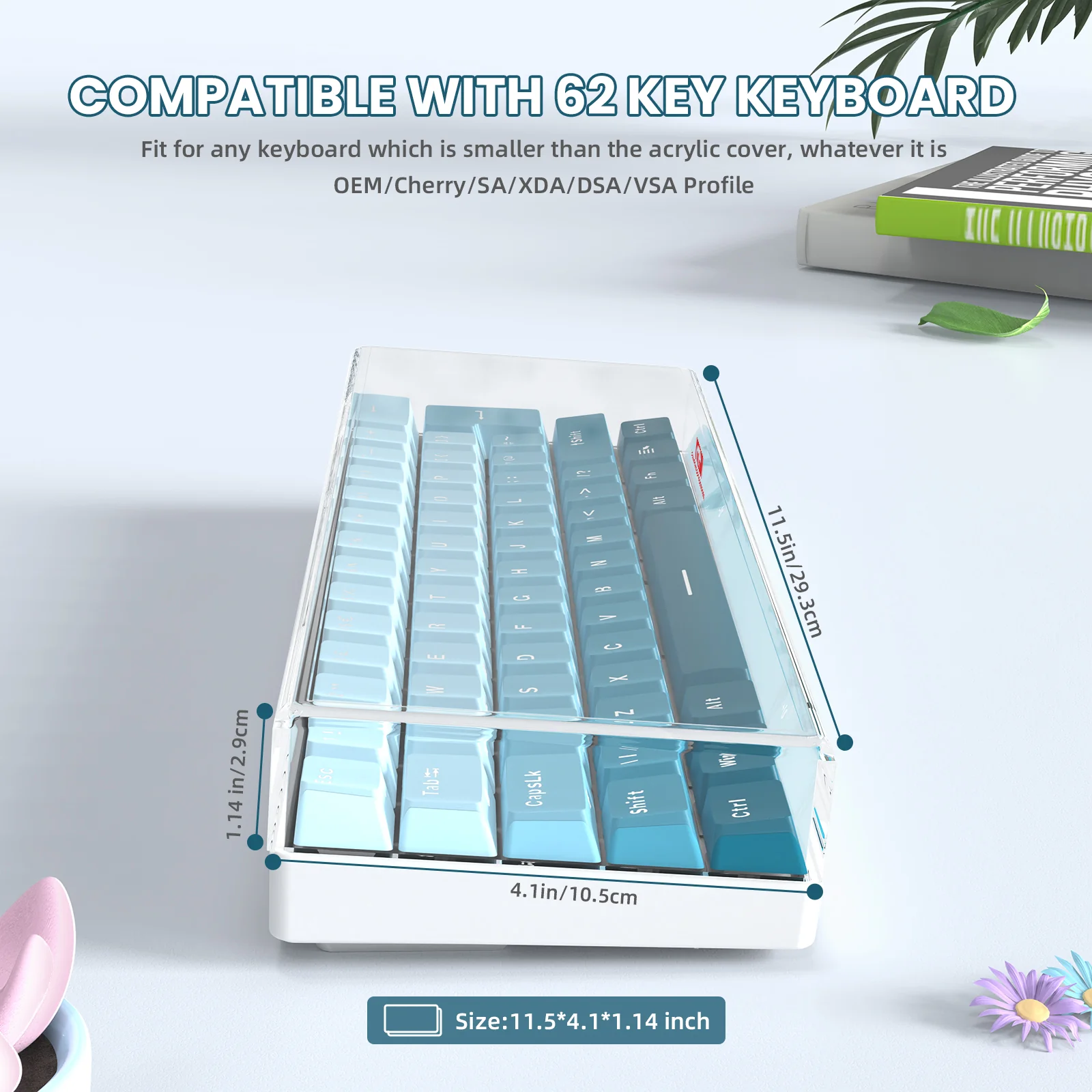 ATTACK SHARK x MAMBASNAKE 62-Key Keyboard Cover - Image 5